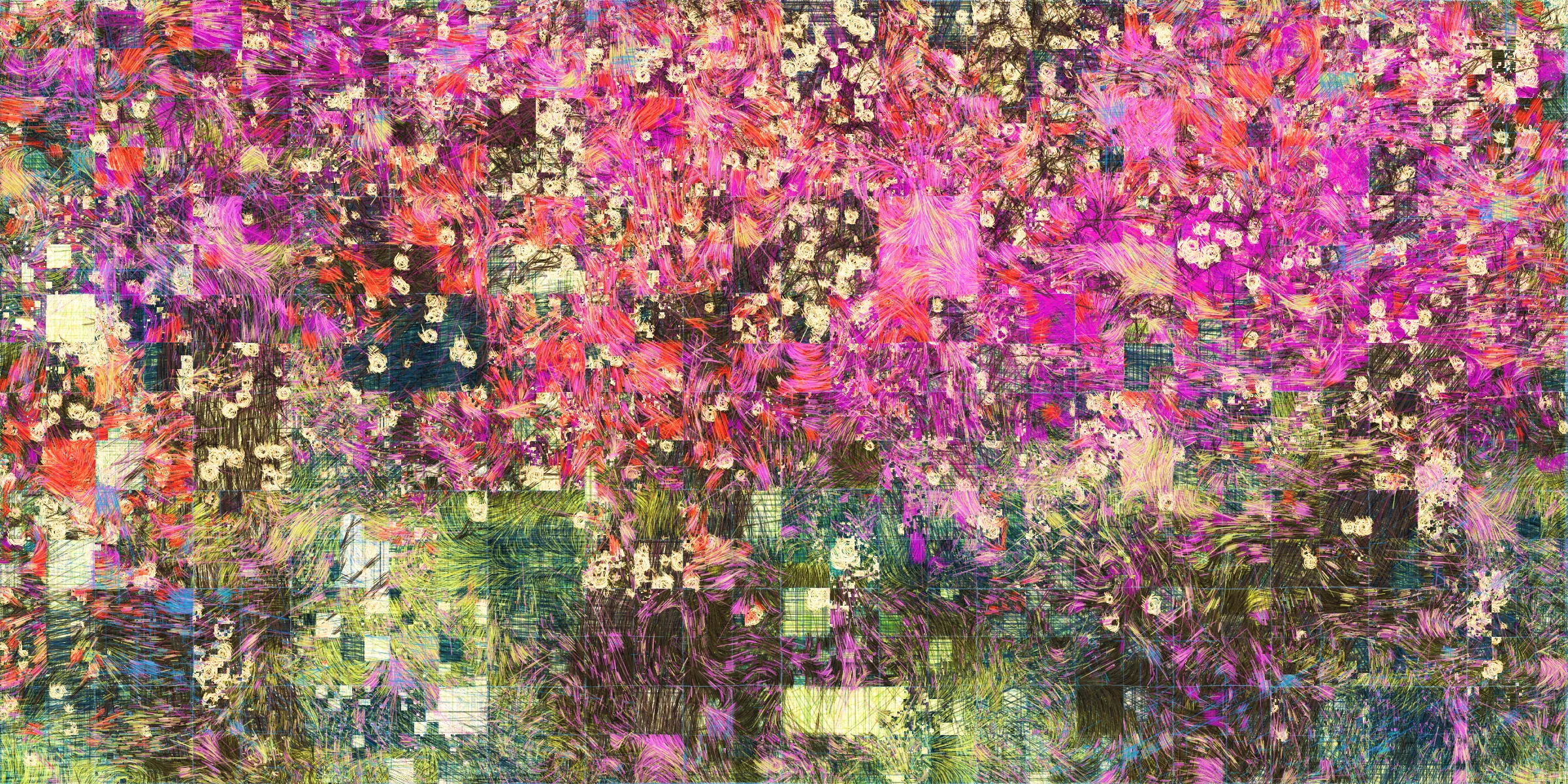**Moments** is an exploration of memory and nostalgia, with nature and architecture as its subjects, inspired by my peaceful experiences in traditional Japanese ryokans.  
Some kind of memories reconstructed while souvenirs are fading as time passes.  
## **The Digital Collection**
The Digital Collection is a long form series and an animated piece that will loop through 4 different palettes for each NFT, emulating the time passing through seasons.   

My inspiration for this collection comes from serene and dear memories of my time in Japan. For me, traveling there means experiencing relaxing, inspiring moments in traditional ryokans—far away from the city, surrounded by nature (sometimes literally in the middle of the forest), where you can genuinely focus on self-care. You spend time in an onsen, enjoy beautifully curated and prepared meals, and return to your room with an incredible view of the outdoors.  

These places have a unique kind of architecture: minimalistic yet carefully constructed. Last year, I read a book called In Praise of Shadows by Junichiro Tanizaki, which helped me connect more deeply with the evolution of Japanese culture, linking a past I didn't know with the present day. Everything suddenly made sense to me. In a way, because of this book, I started seeing the Japan I knew differently (I noticed many many details), but also I started to have a look at my life and surroundings differently.  

Today, whenever I’m faced with complicated moments or need to figure out a solution, I mentally revisit my time in those ryokans. It’s become a kind of escape for me, a place where I find peace. It also brings up a lot of nostalgia from my experiences there.  

Earlier, I mentioned the architecture—I've decided to use that as the foundation for Moments. My starting point was the Japanese Shoji doors, constructed from wooden frames and washi paper. They became the structural basis for my artwork, where each block acts as a window into a memory, a window into a particular moment or passage of time.  

Nature appears either clearly through a seasonal color palette or more subtly suggested by organic elements and movements. The geometric structure is blending with more organic elements. This approach reflects the idea of ephemerality—representing nostalgia, memories that were once clear but have since been reconstructed again and again, ultimately transforming into something uniquely ours, reshaped through multiple layers of reflection.