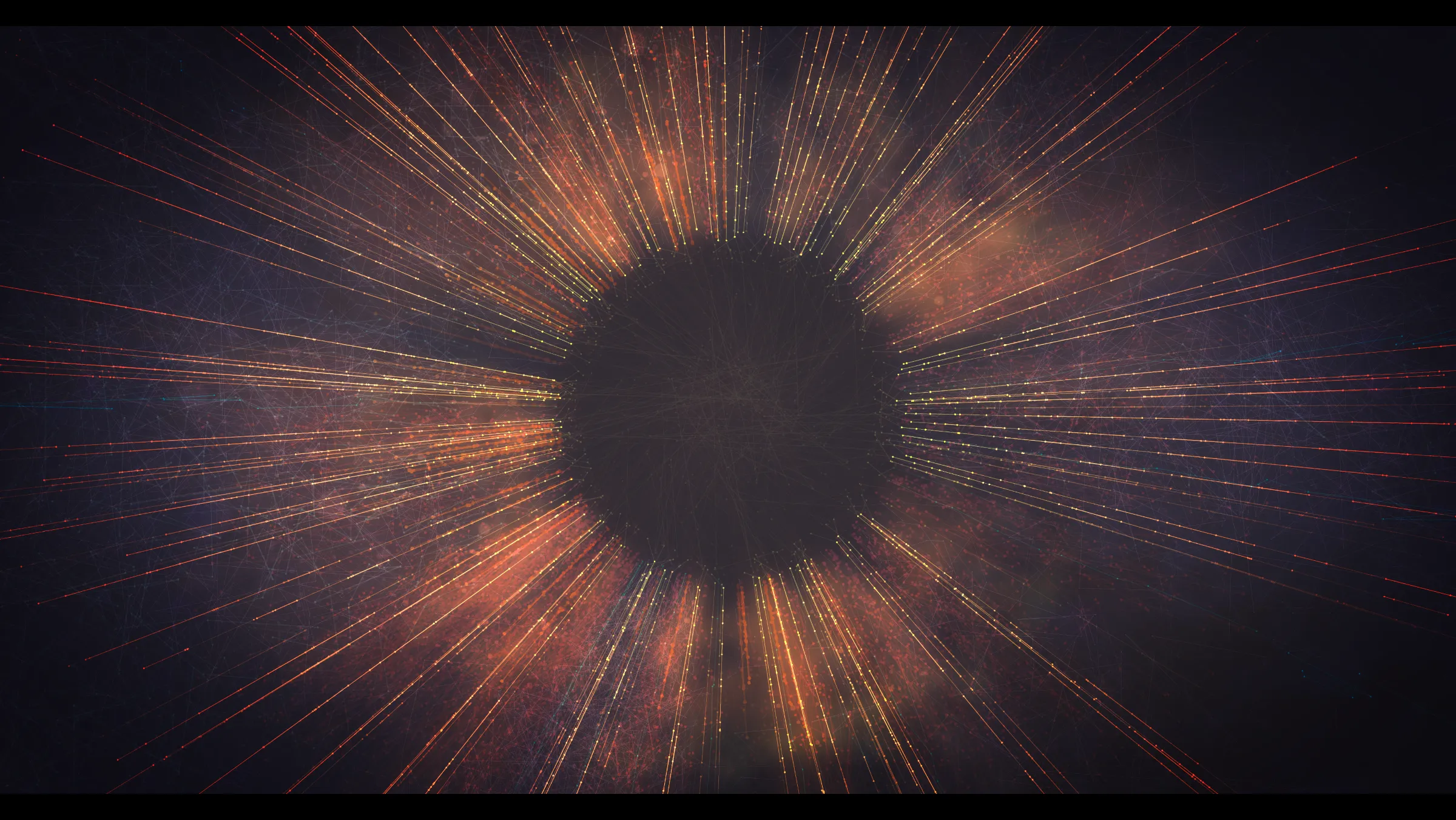 Monument depicts colossal cosmic events extending across time and space. Bold and powerful when viewed from a distance, each piece has an absorbing granular complexity when seen up close. Paying homage to film and cinematic processes, the project uses the characteristics of a camera lens to create and define the artistic form, and bokeh as the drawing primitive - a vibrant, light-based byproduct of a photographic lens. 

Monument is Tsukamoto’s most technically complex collection to date. Eight layers of generative form are composited with a set of visual effects including colour lookups, depth of field, lens-effects, film-grain and vignette, all of which are parametrically controlled by the generative process.

Presented in partnership with The Disruptive Gallery, Monument is a limited edition of 128 curated pieces.