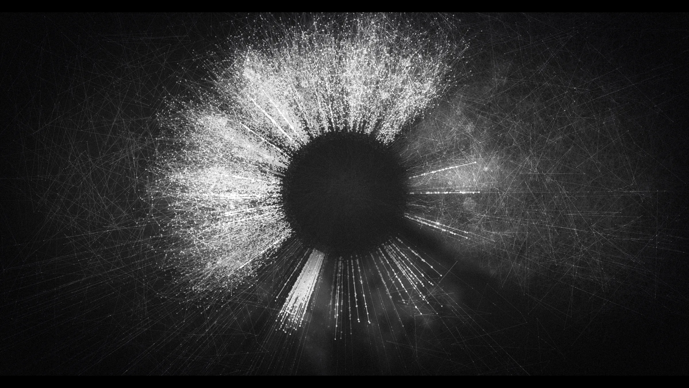 Monument depicts colossal cosmic events extending across time and space. Bold and powerful when viewed from a distance, each piece has an absorbing granular complexity when seen up close. Paying homage to film and cinematic processes, the project uses the characteristics of a camera lens to create and define the artistic form, and bokeh as the drawing primitive - a vibrant, light-based byproduct of a photographic lens. 

Monument is Tsukamoto’s most technically complex collection to date. Eight layers of generative form are composited with a set of visual effects including colour lookups, depth of field, lens-effects, film-grain and vignette, all of which are parametrically controlled by the generative process.

Presented in partnership with The Disruptive Gallery, Monument is a limited edition of 128 curated pieces.