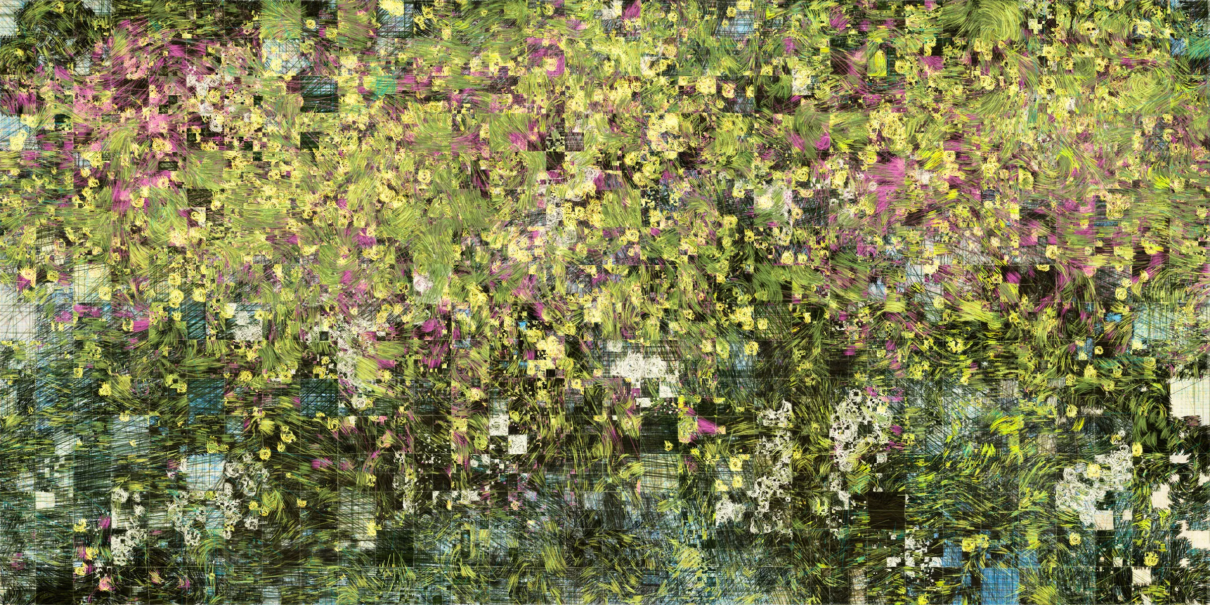 **Moments** is an exploration of memory and nostalgia, with nature and architecture as its subjects, inspired by my peaceful experiences in traditional Japanese ryokans.  
Some kind of memories reconstructed while souvenirs are fading as time passes.  
## **The Digital Collection**
The Digital Collection is a long form series and an animated piece that will loop through 4 different palettes for each NFT, emulating the time passing through seasons.   

My inspiration for this collection comes from serene and dear memories of my time in Japan. For me, traveling there means experiencing relaxing, inspiring moments in traditional ryokans—far away from the city, surrounded by nature (sometimes literally in the middle of the forest), where you can genuinely focus on self-care. You spend time in an onsen, enjoy beautifully curated and prepared meals, and return to your room with an incredible view of the outdoors.  

These places have a unique kind of architecture: minimalistic yet carefully constructed. Last year, I read a book called In Praise of Shadows by Junichiro Tanizaki, which helped me connect more deeply with the evolution of Japanese culture, linking a past I didn't know with the present day. Everything suddenly made sense to me. In a way, because of this book, I started seeing the Japan I knew differently (I noticed many many details), but also I started to have a look at my life and surroundings differently.  

Today, whenever I’m faced with complicated moments or need to figure out a solution, I mentally revisit my time in those ryokans. It’s become a kind of escape for me, a place where I find peace. It also brings up a lot of nostalgia from my experiences there.  

Earlier, I mentioned the architecture—I've decided to use that as the foundation for Moments. My starting point was the Japanese Shoji doors, constructed from wooden frames and washi paper. They became the structural basis for my artwork, where each block acts as a window into a memory, a window into a particular moment or passage of time.  

Nature appears either clearly through a seasonal color palette or more subtly suggested by organic elements and movements. The geometric structure is blending with more organic elements. This approach reflects the idea of ephemerality—representing nostalgia, memories that were once clear but have since been reconstructed again and again, ultimately transforming into something uniquely ours, reshaped through multiple layers of reflection.