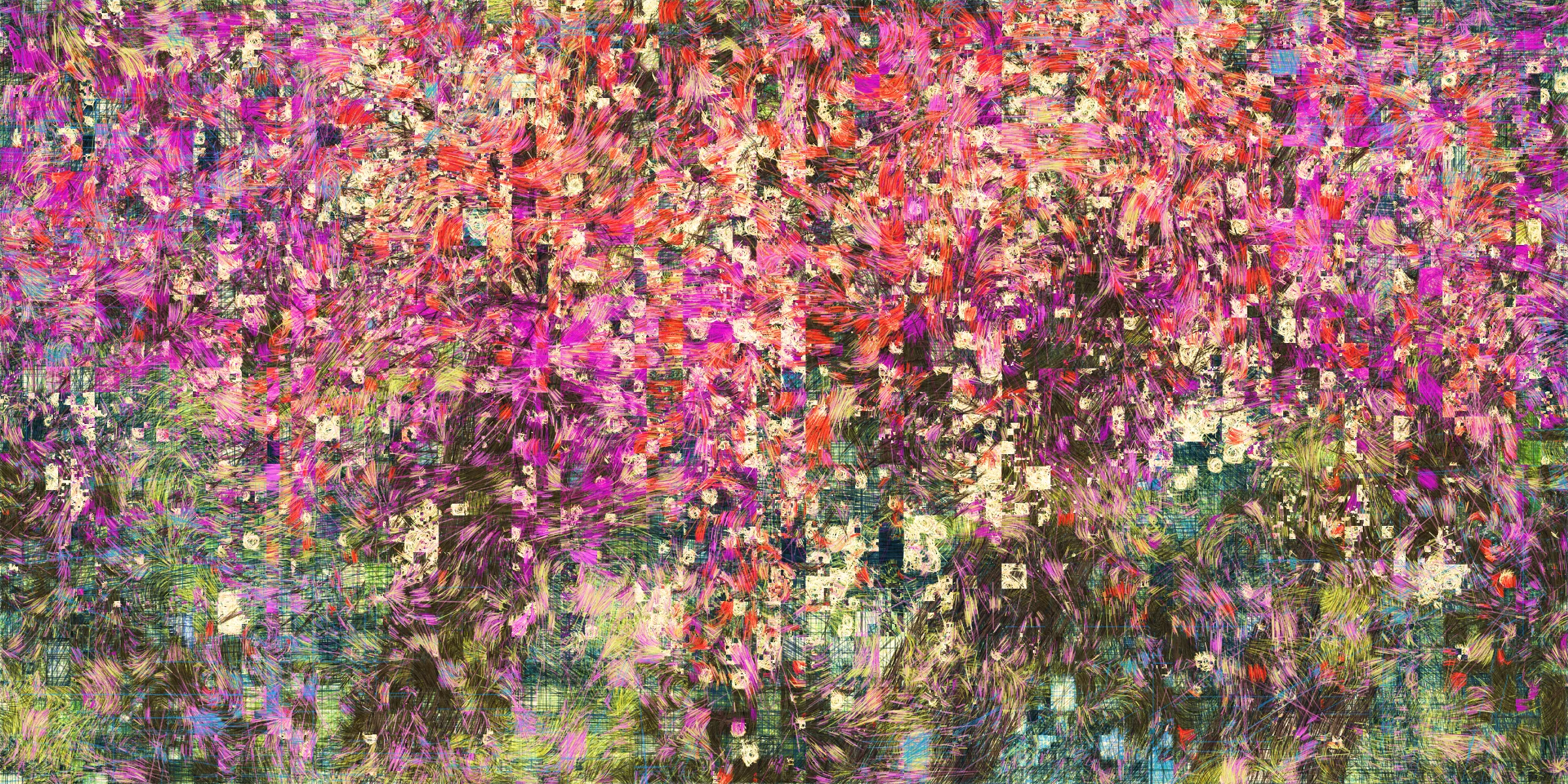 **Moments** is an exploration of memory and nostalgia, with nature and architecture as its subjects, inspired by my peaceful experiences in traditional Japanese ryokans.  
Some kind of memories reconstructed while souvenirs are fading as time passes.  
## **The Digital Collection**
The Digital Collection is a long form series and an animated piece that will loop through 4 different palettes for each NFT, emulating the time passing through seasons.   

My inspiration for this collection comes from serene and dear memories of my time in Japan. For me, traveling there means experiencing relaxing, inspiring moments in traditional ryokans—far away from the city, surrounded by nature (sometimes literally in the middle of the forest), where you can genuinely focus on self-care. You spend time in an onsen, enjoy beautifully curated and prepared meals, and return to your room with an incredible view of the outdoors.  

These places have a unique kind of architecture: minimalistic yet carefully constructed. Last year, I read a book called In Praise of Shadows by Junichiro Tanizaki, which helped me connect more deeply with the evolution of Japanese culture, linking a past I didn't know with the present day. Everything suddenly made sense to me. In a way, because of this book, I started seeing the Japan I knew differently (I noticed many many details), but also I started to have a look at my life and surroundings differently.  

Today, whenever I’m faced with complicated moments or need to figure out a solution, I mentally revisit my time in those ryokans. It’s become a kind of escape for me, a place where I find peace. It also brings up a lot of nostalgia from my experiences there.  

Earlier, I mentioned the architecture—I've decided to use that as the foundation for Moments. My starting point was the Japanese Shoji doors, constructed from wooden frames and washi paper. They became the structural basis for my artwork, where each block acts as a window into a memory, a window into a particular moment or passage of time.  

Nature appears either clearly through a seasonal color palette or more subtly suggested by organic elements and movements. The geometric structure is blending with more organic elements. This approach reflects the idea of ephemerality—representing nostalgia, memories that were once clear but have since been reconstructed again and again, ultimately transforming into something uniquely ours, reshaped through multiple layers of reflection.