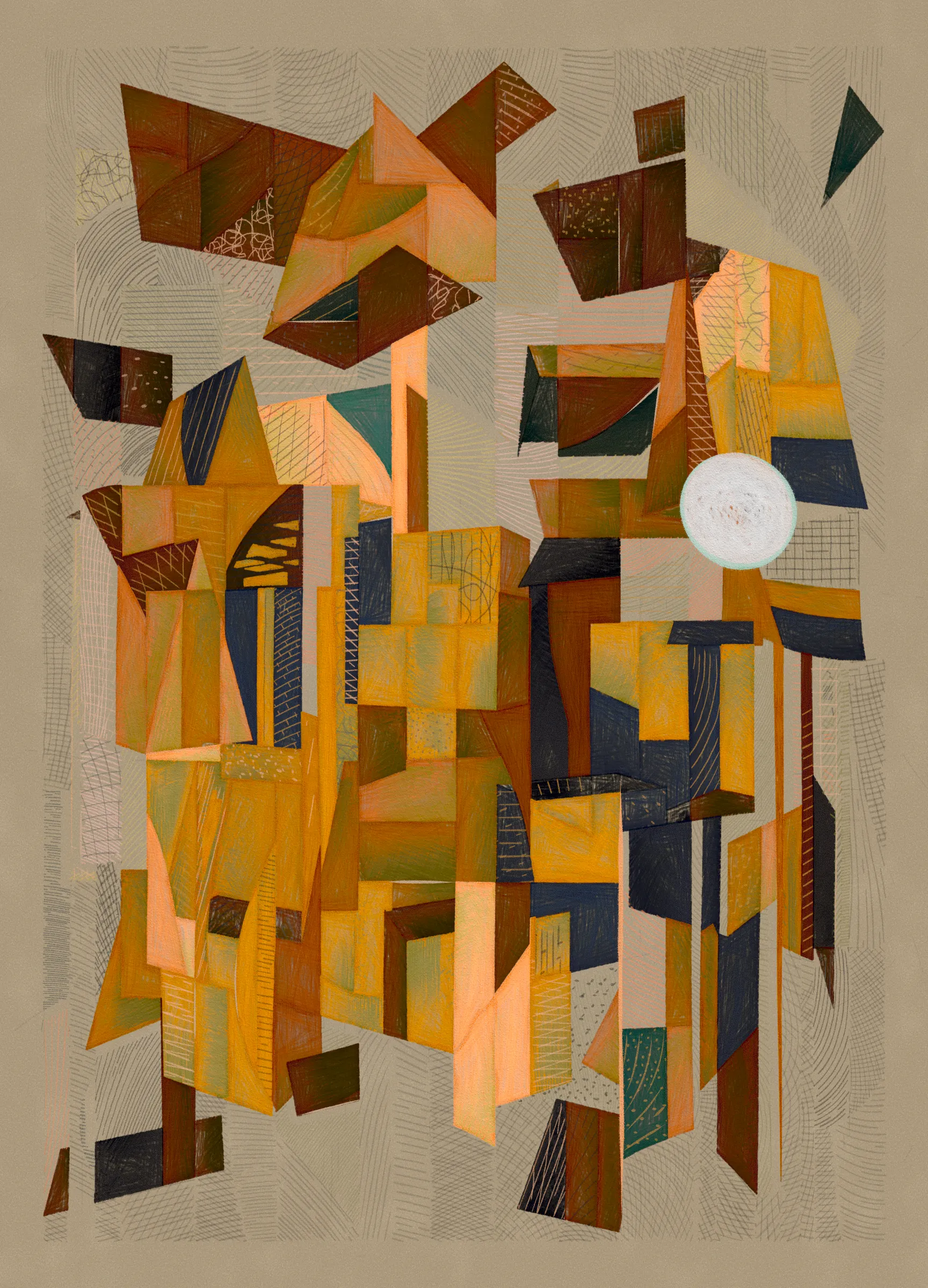 Materialistic is a generative series of 92 works exploring surface, texture, and the boundaries of digital materiality. The project draws a parallel between Cubism and early computer graphics, as both use simplified forms and structured systems to reinterpret reality. 

Deconstruction and reconstruction are at the core of this project. Each composition begins with precise construction lines and multiple viewpoints, then is reassembled algorithmically into geometric structures and fragmented planes. The interplay of movement, surface, and texture is directly created through the code.

This contract represents the 12 artist curated edition mints from the release. The associated physicals can be claimed via The Disruptive Gallery.