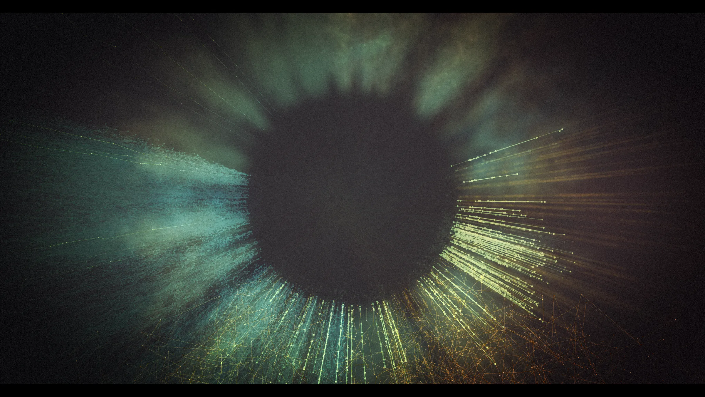 Monument depicts colossal cosmic events extending across time and space. Bold and powerful when viewed from a distance, each piece has an absorbing granular complexity when seen up close. Paying homage to film and cinematic processes, the project uses the characteristics of a camera lens to create and define the artistic form, and bokeh as the drawing primitive - a vibrant, light-based byproduct of a photographic lens. 

Monument is Tsukamoto’s most technically complex collection to date. Eight layers of generative form are composited with a set of visual effects including colour lookups, depth of field, lens-effects, film-grain and vignette, all of which are parametrically controlled by the generative process.

Presented in partnership with The Disruptive Gallery, Monument is a limited edition of 128 curated pieces.