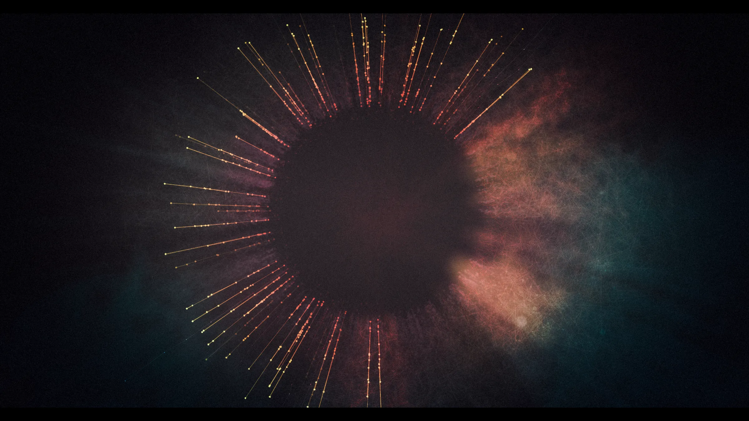 Monument depicts colossal cosmic events extending across time and space. Bold and powerful when viewed from a distance, each piece has an absorbing granular complexity when seen up close. Paying homage to film and cinematic processes, the project uses the characteristics of a camera lens to create and define the artistic form, and bokeh as the drawing primitive - a vibrant, light-based byproduct of a photographic lens. 

Monument is Tsukamoto’s most technically complex collection to date. Eight layers of generative form are composited with a set of visual effects including colour lookups, depth of field, lens-effects, film-grain and vignette, all of which are parametrically controlled by the generative process.

Presented in partnership with The Disruptive Gallery, Monument is a limited edition of 128 curated pieces.