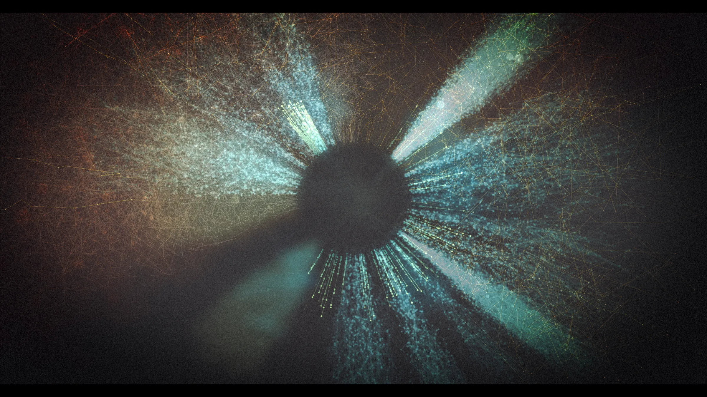 Monument depicts colossal cosmic events extending across time and space. Bold and powerful when viewed from a distance, each piece has an absorbing granular complexity when seen up close. Paying homage to film and cinematic processes, the project uses the characteristics of a camera lens to create and define the artistic form, and bokeh as the drawing primitive - a vibrant, light-based byproduct of a photographic lens. 

Monument is Tsukamoto’s most technically complex collection to date. Eight layers of generative form are composited with a set of visual effects including colour lookups, depth of field, lens-effects, film-grain and vignette, all of which are parametrically controlled by the generative process.

Presented in partnership with The Disruptive Gallery, Monument is a limited edition of 128 curated pieces.