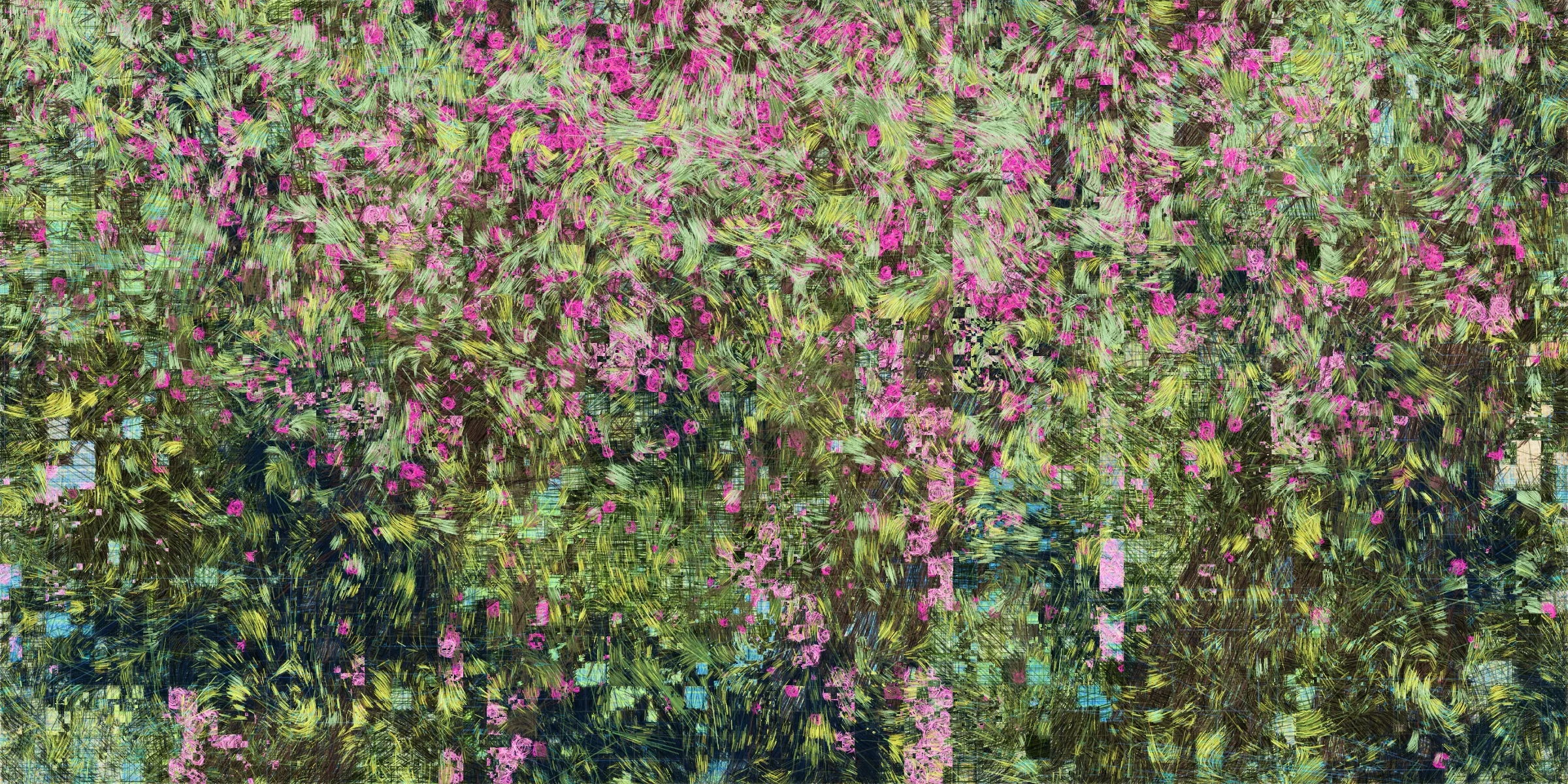 **Moments** is an exploration of memory and nostalgia, with nature and architecture as its subjects, inspired by my peaceful experiences in traditional Japanese ryokans.  
Some kind of memories reconstructed while souvenirs are fading as time passes.  
## **The Digital Collection**
The Digital Collection is a long form series and an animated piece that will loop through 4 different palettes for each NFT, emulating the time passing through seasons.   

My inspiration for this collection comes from serene and dear memories of my time in Japan. For me, traveling there means experiencing relaxing, inspiring moments in traditional ryokans—far away from the city, surrounded by nature (sometimes literally in the middle of the forest), where you can genuinely focus on self-care. You spend time in an onsen, enjoy beautifully curated and prepared meals, and return to your room with an incredible view of the outdoors.  

These places have a unique kind of architecture: minimalistic yet carefully constructed. Last year, I read a book called In Praise of Shadows by Junichiro Tanizaki, which helped me connect more deeply with the evolution of Japanese culture, linking a past I didn't know with the present day. Everything suddenly made sense to me. In a way, because of this book, I started seeing the Japan I knew differently (I noticed many many details), but also I started to have a look at my life and surroundings differently.  

Today, whenever I’m faced with complicated moments or need to figure out a solution, I mentally revisit my time in those ryokans. It’s become a kind of escape for me, a place where I find peace. It also brings up a lot of nostalgia from my experiences there.  

Earlier, I mentioned the architecture—I've decided to use that as the foundation for Moments. My starting point was the Japanese Shoji doors, constructed from wooden frames and washi paper. They became the structural basis for my artwork, where each block acts as a window into a memory, a window into a particular moment or passage of time.  

Nature appears either clearly through a seasonal color palette or more subtly suggested by organic elements and movements. The geometric structure is blending with more organic elements. This approach reflects the idea of ephemerality—representing nostalgia, memories that were once clear but have since been reconstructed again and again, ultimately transforming into something uniquely ours, reshaped through multiple layers of reflection.