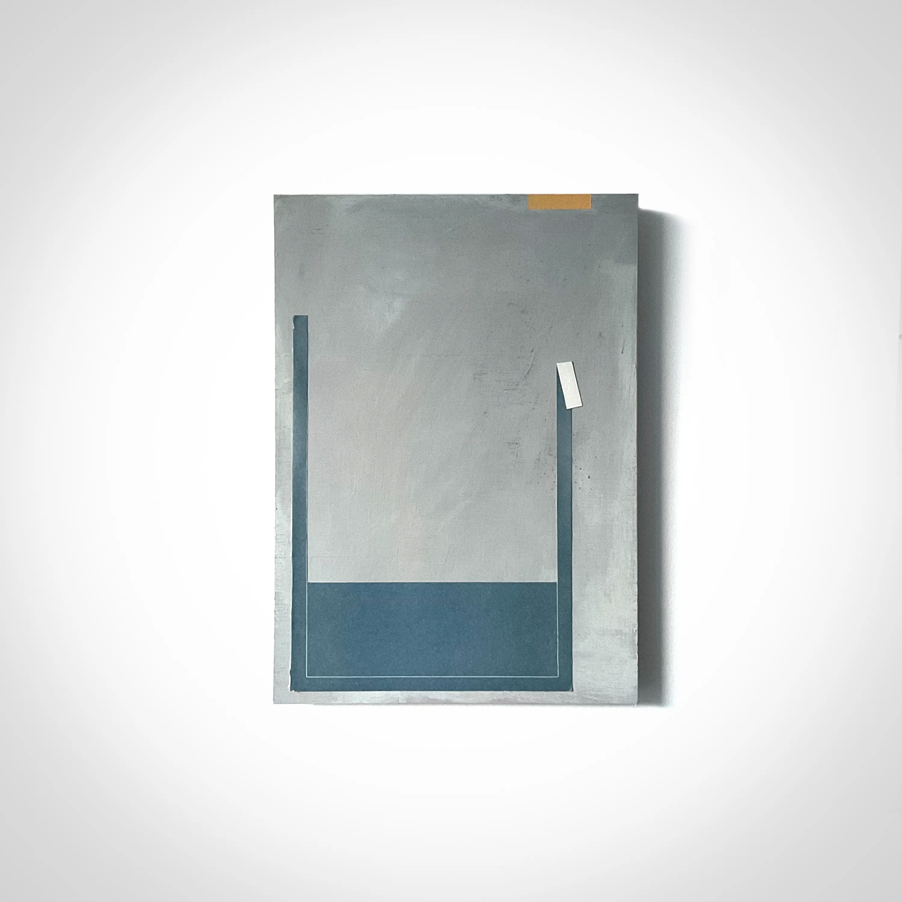 Acrylic, archive material, graphite, on wood
18x24.5cm  