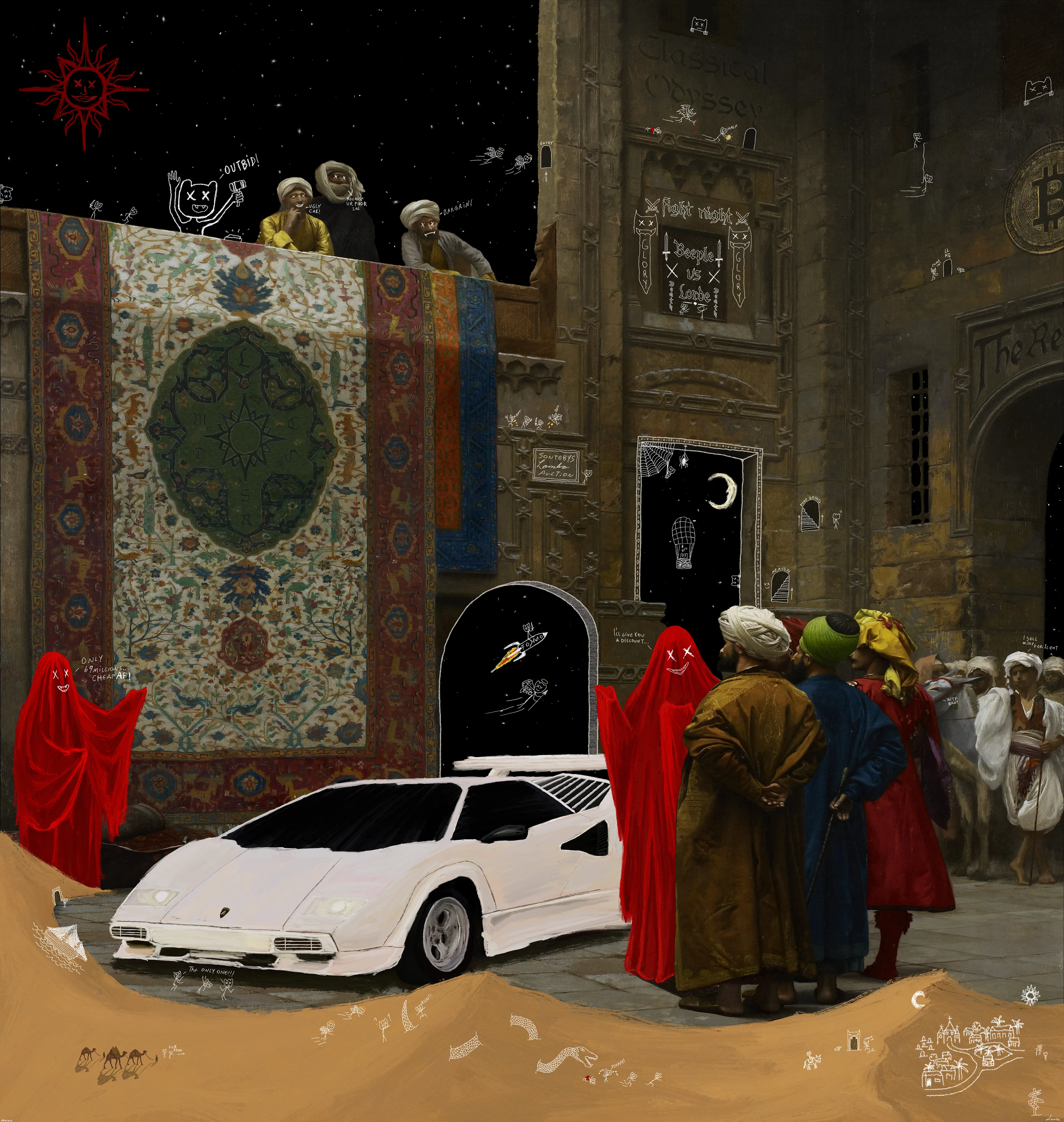 CHAPTER V - The Lambo Merchant

Inspired and based on the masterpiece "The Carpet Merchant" by Jean-Léon Gérôme - 1887