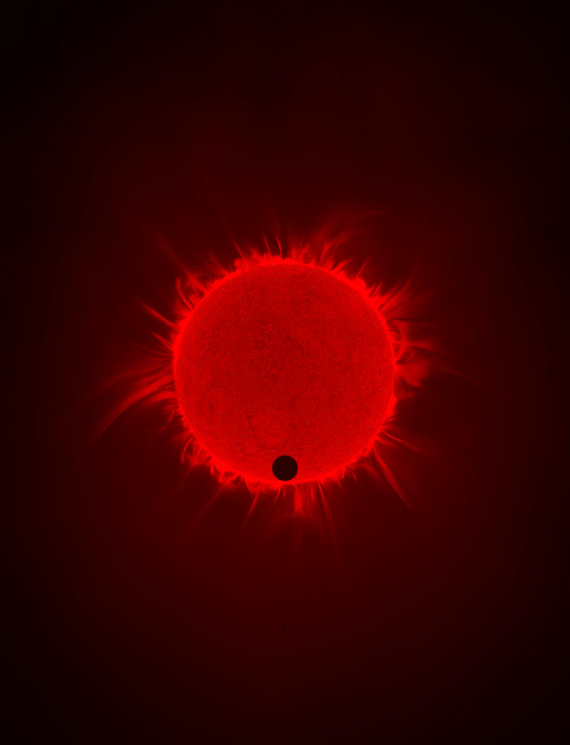 Solar Transits is a procedural exploration of the origins of astrophotography. Each image in this series depicts a randomly generated astronomical event but viewed through the lens of mid-to-late 19th century image capture techniques. The collection features a variety of rare alignments of stars, planets and moons, and are rendered in the spirit of the daguerreotype.

In June of 2012, I took a trip to Minneapolis to speak at the Eyeo Festival. Venus was going to transit while I was there. I was curious. I had not seen a transit before. At 5:09 pm on June 5th, a nearly imperceptible black circle began its march across the sun. Were it not a predicted mathematical certainty, it is doubtful anyone would have noticed. For six minutes, the light from the sun was 0.087% dimmer.

It is a significant thing to see an object silhouetted against the sun. We are so accustom to seeing our perfect circle of pure light that we can't help but to celebrate the occasions where something blocks the view. I still feel a little more excitement when a slight shadow shoots across the landscape on a cloudless day, the source being an extremely rare transit of a commercial jet liner.

Exponentially more rare is the planetary transit. When Venus hangs on the horizon, glowing against the night sky, it is all too easy to think it another star. Only when it is viewed in silhouette can its position in our universe be fully appreciated: orbitally locked like us, and forever drawing it's path around the sun. That tiny black circle effected me in a big way. The scale of the cosmos shifted into perspective. That doesn’t happen often. I was incredibly moved. It was an experience I will never forget. This project is an homage to that strange once-in-a-lifetime event.

As it turns out, I was very lucky to have seen it at all. In the time since my birth in 1972, a Venus transit has only happened twice. The 1st time was in 2004 but I lived in a part of the world where it was not visible. The 2nd time was in 2012. Unless I live to be 145 years old, there won’t be a 3rd time. There are a couple silver linings: the Great American solar eclipse is on April 8 2024, and Mercury will transit in 2032.

The first 10 sales will have the option to purchase their output in the form of a framed daguerreotype.