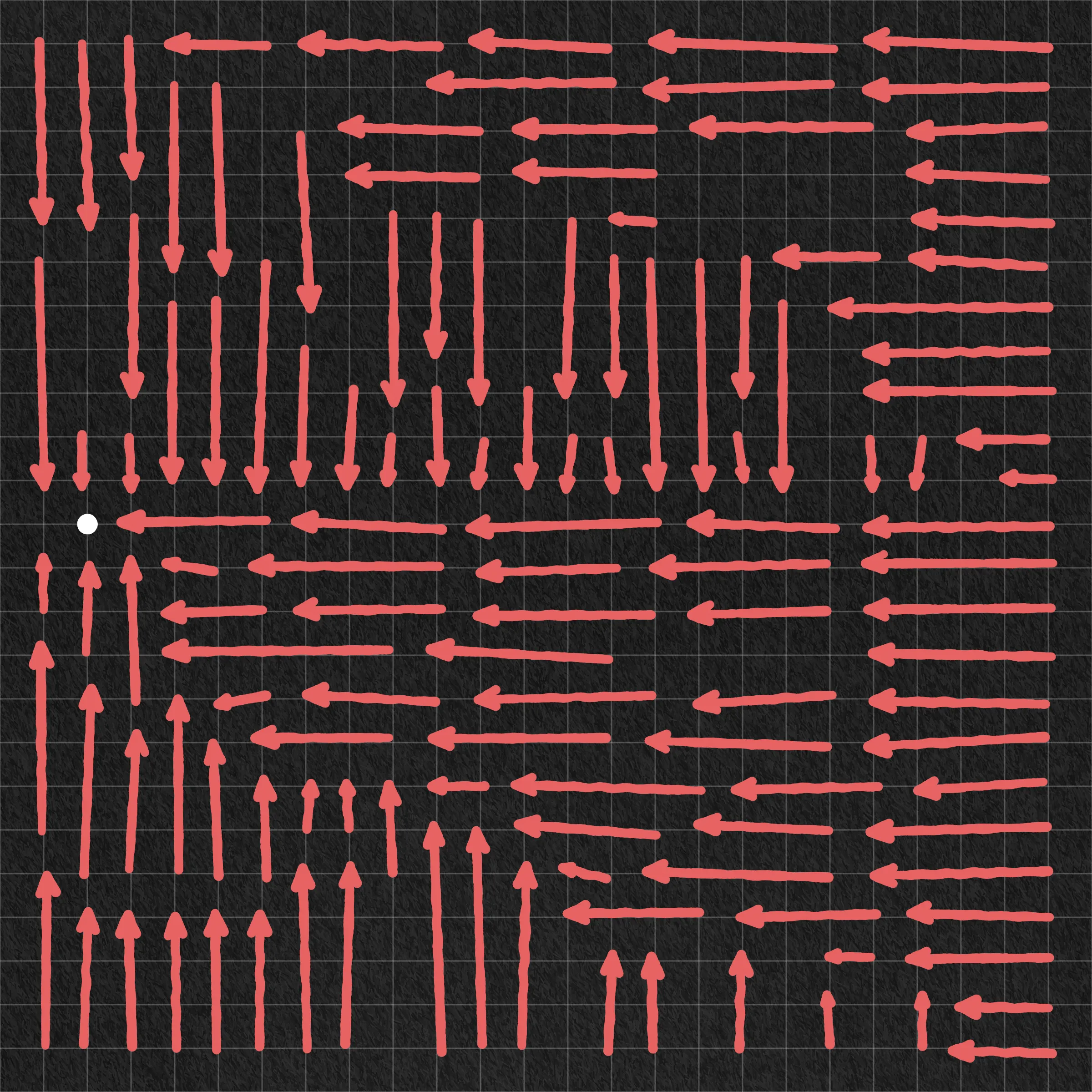 A simulation of me sketching 100 variations of the same idea. My focus and attention to detail wane with each successive drawing as boredom, frustration, and feelings of inevitability begin to sink in. By the end I find myself repeatedly asking: What's the point of it all?