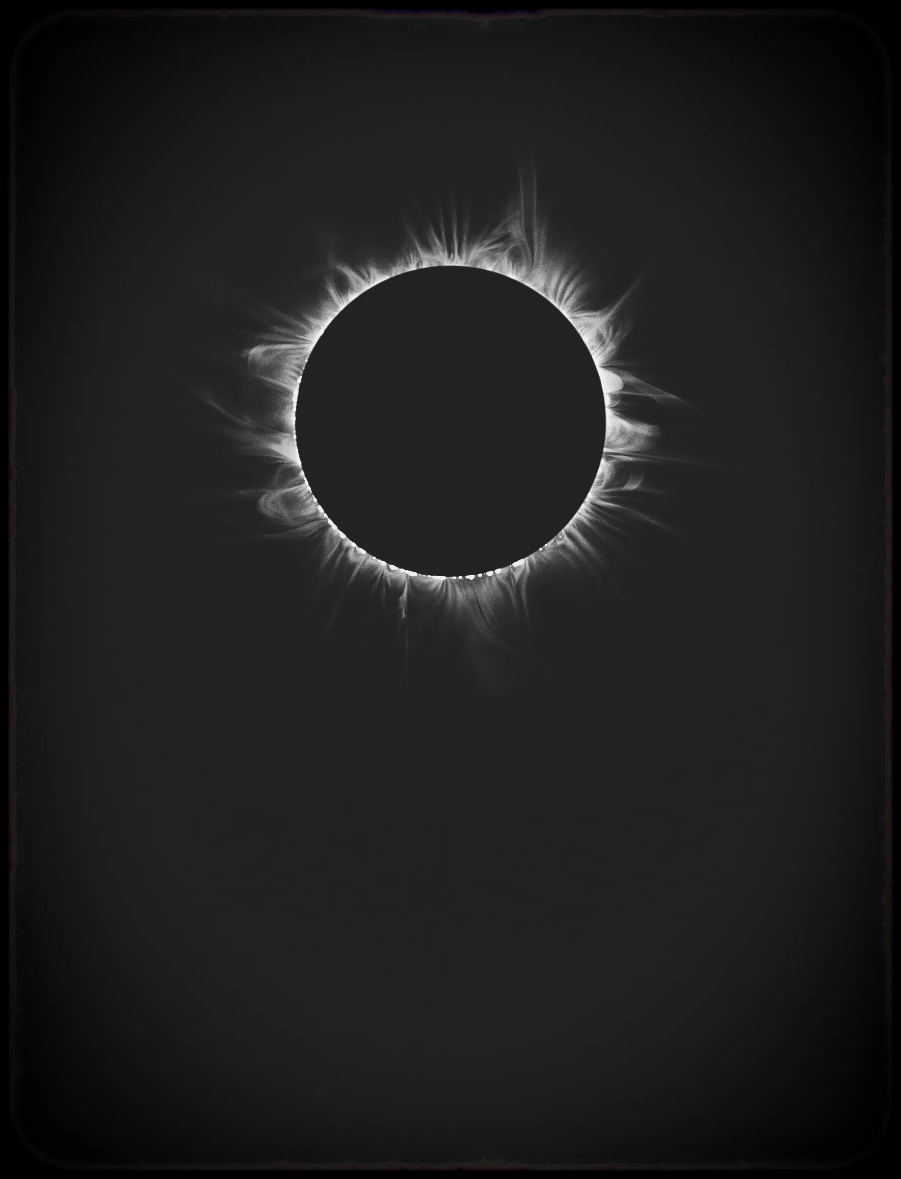 Solar Transits is a procedural exploration of the origins of astrophotography. Each image in this series depicts a randomly generated astronomical event but viewed through the lens of mid-to-late 19th century image capture techniques. The collection features a variety of rare alignments of stars, planets and moons, and are rendered in the spirit of the daguerreotype.

In June of 2012, I took a trip to Minneapolis to speak at the Eyeo Festival. Venus was going to transit while I was there. I was curious. I had not seen a transit before. At 5:09 pm on June 5th, a nearly imperceptible black circle began its march across the sun. Were it not a predicted mathematical certainty, it is doubtful anyone would have noticed. For six minutes, the light from the sun was 0.087% dimmer.

It is a significant thing to see an object silhouetted against the sun. We are so accustom to seeing our perfect circle of pure light that we can't help but to celebrate the occasions where something blocks the view. I still feel a little more excitement when a slight shadow shoots across the landscape on a cloudless day, the source being an extremely rare transit of a commercial jet liner.

Exponentially more rare is the planetary transit. When Venus hangs on the horizon, glowing against the night sky, it is all too easy to think it another star. Only when it is viewed in silhouette can its position in our universe be fully appreciated: orbitally locked like us, and forever drawing it's path around the sun. That tiny black circle effected me in a big way. The scale of the cosmos shifted into perspective. That doesn’t happen often. I was incredibly moved. It was an experience I will never forget. This project is an homage to that strange once-in-a-lifetime event.

As it turns out, I was very lucky to have seen it at all. In the time since my birth in 1972, a Venus transit has only happened twice. The 1st time was in 2004 but I lived in a part of the world where it was not visible. The 2nd time was in 2012. Unless I live to be 145 years old, there won’t be a 3rd time. There are a couple silver linings: the Great American solar eclipse is on April 8 2024, and Mercury will transit in 2032.

The first 10 sales will have the option to purchase their output in the form of a framed daguerreotype.