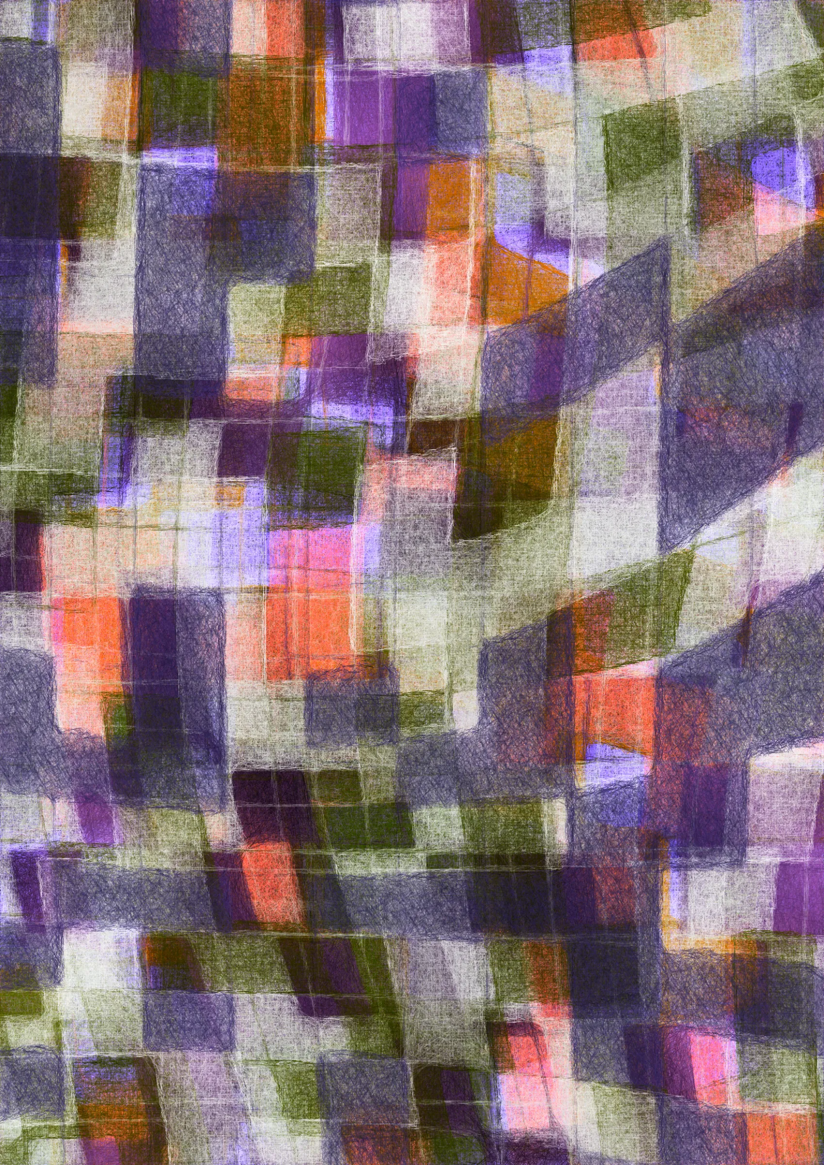 In 2022, as I was experiencing my first year as a father, I was often asking myself what impact I would have on my son, and how much my actions will be part of what will make him “him”. I started a slow introspection on the subject, and at the end of the year, I released “Foundations”, a series that focuses on the origins of our identity.

“Tout tracé” is the second act, and its direct continuity. 
In French, it means *“All mapped out”*, referring to the idea of an all planned future or *“a ready made path”.*

This series is the counterpoint of this vision. 

Life is full of surprises, good or bad, and each moment will have an impact on us, creating our set of experiences, many of them involuntary and embedded in our existence.
As humans, we are in constant evolution and therefore, on a quest of identity; of who we really are.
We are surrounded by expectations : from society, culture, religion, parents, friends, family… A list of rules that need to be followed and lived by; but, at the end of the day, I believe that only our choices matter.

Like “Foundations”, the composition of “Tout tracé” is grid based: full of boxes expected to be filled.
But this series is about growth, evolution, expression and re-definition. It’s about fighting against the structure in place, finding our own voice and re-shaping our reality.
It is finding its uniqueness and identity that will be revealed through the millions of lines drawing each artwork, technically signing the idea of “Tout tracé”, that comes with a double meaning: *“All drawn”*.


--
- **Press ‘S’** to export a still image.
- **Press ‘H’** to open a new tab of the artwork in HD (A3 format).

-- 

Opening one output in fullscreen or in live view will run an animation revealing the artwork.