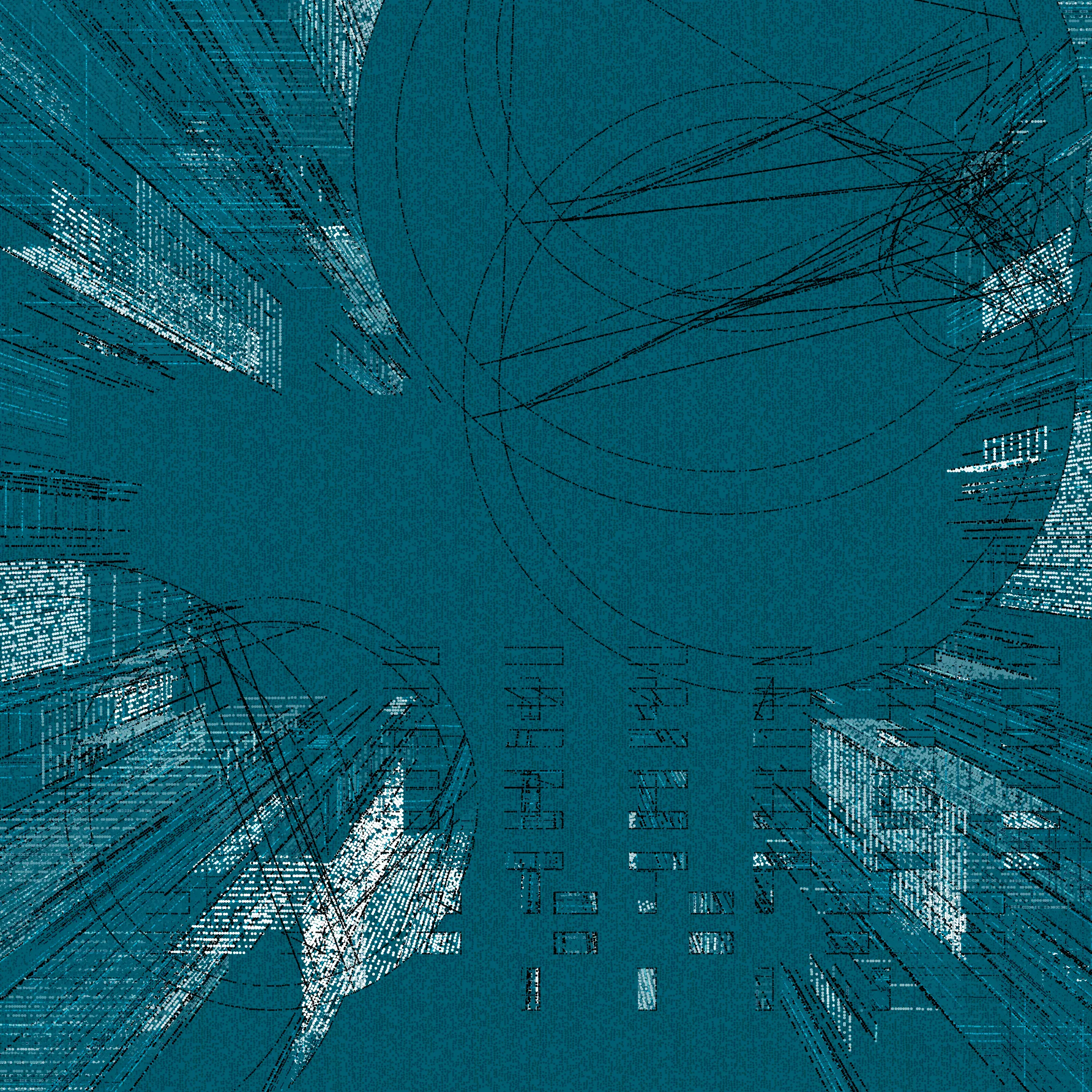 Structures is an abstract generative art project drawn entirely with dots.

About project development:

*In generative art, I like to experiment and test sometimes improbable things (which was the case for this project).*

*Structures is a very special project that was born from this experimentation, in this case, the merger of two discrete projects I was working on.*

*When I was working on the first version of Structures, even after a long development I was not completely satisfied with the result, and ended up putting the project aside to try to find a way to finish sometime in the future.*

*I then started another, more abstract, project (with various shapes, triangles, circles, grids of rectangles, etc.), that really had nothing obvious in common with Structures. But, ultimately, this project too, alone, was not enough.*

*And then one day I wondered how these projects might inform each other, and worked to make Structures more abstract. I honestly had no expectations of success, but nevertheless worked to merge the codes of the discrete projects just to see what it would yield.*

*I was pleasantly surprised by the result, and then continued to iterate this new hybrid version until finally arriving with what you see here.*

Each variation generated by Structures is drawn using only dots. It is the complex algorithm of the project that determines the position, size, color, etc. of each dot through approximately 1,500,000 to 40,000,000 random decisions based on the hash of the mint and draws approximately 350,000 to 10,000,000 dots based on these random decisions.

In live mode:
- click during the animation = animation pause
- click at the end of the animation = display of the number of dots drawn

Made with ❤️, code and p5js.