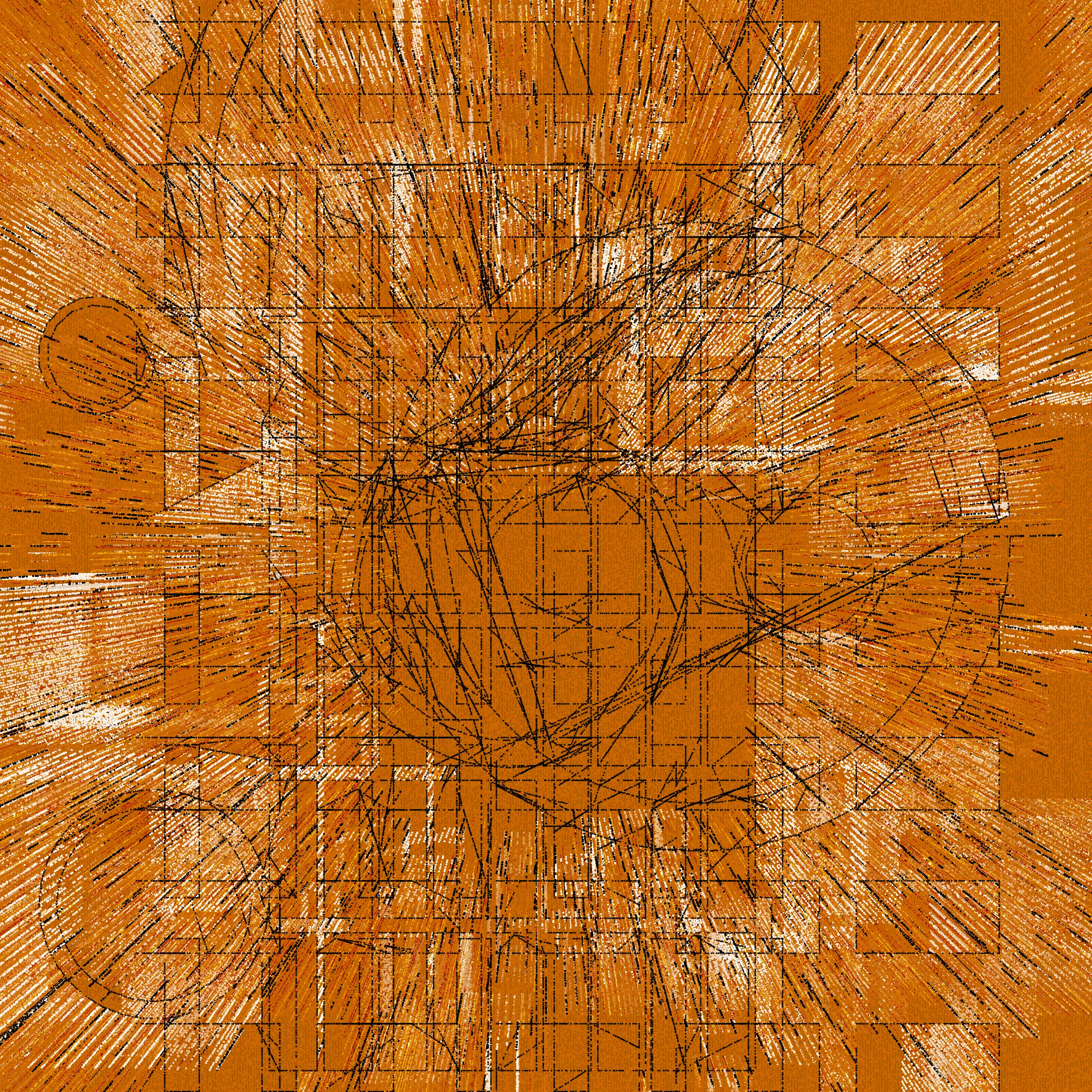 Structures is an abstract generative art project drawn entirely with dots.

About project development:

*In generative art, I like to experiment and test sometimes improbable things (which was the case for this project).*

*Structures is a very special project that was born from this experimentation, in this case, the merger of two discrete projects I was working on.*

*When I was working on the first version of Structures, even after a long development I was not completely satisfied with the result, and ended up putting the project aside to try to find a way to finish sometime in the future.*

*I then started another, more abstract, project (with various shapes, triangles, circles, grids of rectangles, etc.), that really had nothing obvious in common with Structures. But, ultimately, this project too, alone, was not enough.*

*And then one day I wondered how these projects might inform each other, and worked to make Structures more abstract. I honestly had no expectations of success, but nevertheless worked to merge the codes of the discrete projects just to see what it would yield.*

*I was pleasantly surprised by the result, and then continued to iterate this new hybrid version until finally arriving with what you see here.*

Each variation generated by Structures is drawn using only dots. It is the complex algorithm of the project that determines the position, size, color, etc. of each dot through approximately 1,500,000 to 40,000,000 random decisions based on the hash of the mint and draws approximately 350,000 to 10,000,000 dots based on these random decisions.

In live mode:
- click during the animation = animation pause
- click at the end of the animation = display of the number of dots drawn

Made with ❤️, code and p5js.