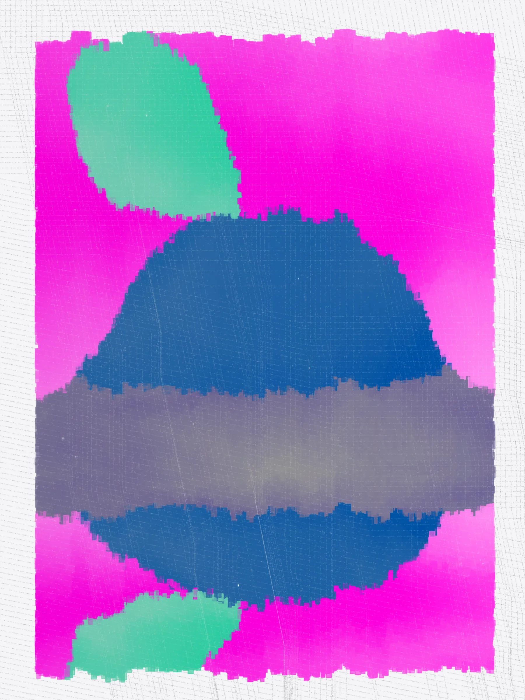 Aragnation questions preconceived notions of what AI art can be. Does AI art have to be powered by giant neural networks? Do the aesthetics have to be that of photos or paintings or collages of pieces thereof?

Aragnation uses tiny AI models and constructs abstract imagery in the vocabulary of abstract blobs and organic textures rather than pixels. It is playful with colors. It has a hint of a watercolor and art paper aesthetic. 

The training data includes photographs taken by one of the artists, Abhishek.  The generated pieces thus capture, in broad strokes, Abhishek’s photography – nature, landscapes and urban settings.

In a refreshing contrast to the gravity of the role AI technology is playing in content creation and creative expression, Aragnation brings a light and joyful touch to generative AI art. 

No GPUs were harmed in the making of Aragnation. All AI models are entirely different architectures than those commonly used, and have been designed and trained from scratch by the artists.