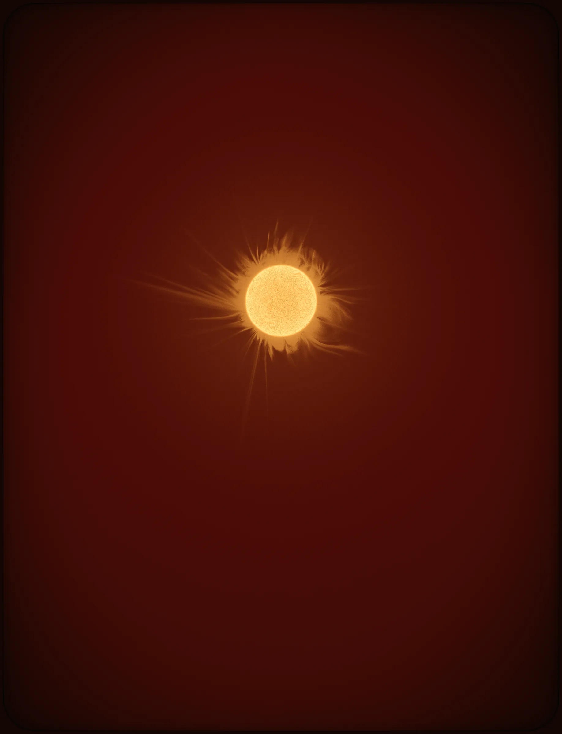 Solar Transits is a procedural exploration of the origins of astrophotography. Each image in this series depicts a randomly generated astronomical event but viewed through the lens of mid-to-late 19th century image capture techniques. The collection features a variety of rare alignments of stars, planets and moons, and are rendered in the spirit of the daguerreotype.

In June of 2012, I took a trip to Minneapolis to speak at the Eyeo Festival. Venus was going to transit while I was there. I was curious. I had not seen a transit before. At 5:09 pm on June 5th, a nearly imperceptible black circle began its march across the sun. Were it not a predicted mathematical certainty, it is doubtful anyone would have noticed. For six minutes, the light from the sun was 0.087% dimmer.

It is a significant thing to see an object silhouetted against the sun. We are so accustom to seeing our perfect circle of pure light that we can't help but to celebrate the occasions where something blocks the view. I still feel a little more excitement when a slight shadow shoots across the landscape on a cloudless day, the source being an extremely rare transit of a commercial jet liner.

Exponentially more rare is the planetary transit. When Venus hangs on the horizon, glowing against the night sky, it is all too easy to think it another star. Only when it is viewed in silhouette can its position in our universe be fully appreciated: orbitally locked like us, and forever drawing it's path around the sun. That tiny black circle effected me in a big way. The scale of the cosmos shifted into perspective. That doesn’t happen often. I was incredibly moved. It was an experience I will never forget. This project is an homage to that strange once-in-a-lifetime event.

As it turns out, I was very lucky to have seen it at all. In the time since my birth in 1972, a Venus transit has only happened twice. The 1st time was in 2004 but I lived in a part of the world where it was not visible. The 2nd time was in 2012. Unless I live to be 145 years old, there won’t be a 3rd time. There are a couple silver linings: the Great American solar eclipse is on April 8 2024, and Mercury will transit in 2032.

The first 10 sales will have the option to purchase their output in the form of a framed daguerreotype.