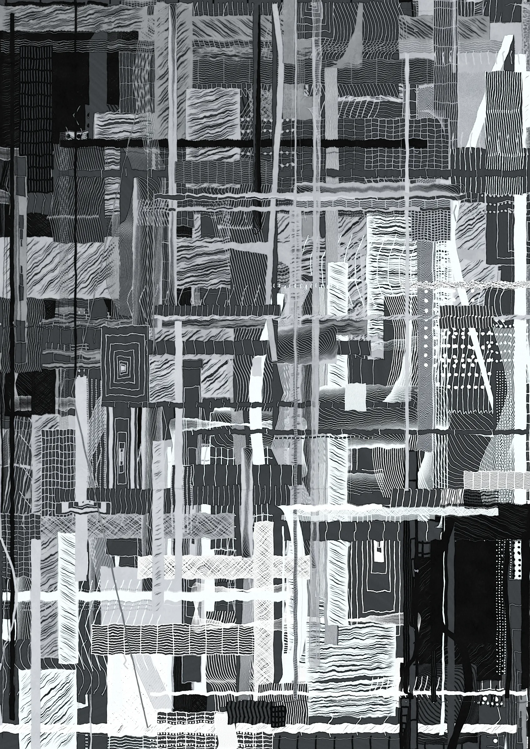 **Nära explores the connections that make us human.**

Nära (close or near in Swedish) is a celebration of friendships and relationships throughout our lives. How some of them are small, fleeting and ephemeral while a select few become lifelong bonds. The work examines the intricate graphs that are formed by these connections. Graphs are all around us and have existed for as long as we have been human. From early settlements of hunter-gatherers and nomadic tribes to the internet of today. It's all graphs.

Nära allows the viewer to explore and experience these graphs as a metaphor for the organic, organised chaos that is life. Shapes connect from one node in a graph to the next, sometimes spilling over, doubling down and creating layers of intricacy. Imperfection is embraced and Nära exposes the chaotic and unpredictable elements of life. 

The artistic vision of Nära is to highlight and expose graphs in a tactile manner that allows the viewer to see the whole graph, but also engage with the details and texture.  In doing this, Nära attempts to bring a novel contribution by pushing the boundaries of graph representation and introducing an emotional dimension to this oftentimes rigid and scientific discipline. By treating graphs as a metaphor for relationships in life, they become an integral part of the concept and an important artistic tool. 

Nära takes inspiration from the De Stijl movement in reducing the world into a deliberate expression in its smallest form and builds upon the use of shapes imbued with meaning in the works of Hilma af Klint. These ideas are expanded on by accepting that what is deliberate must also relinquish some control through the pseudo-randomness of generative art. This invites reflection on the balance of control and chance in our lives. 

_Through Nära, you are invited to reflect on the connections in your own life and on the significance of the relationships that define us as human beings._ 

To interact with the script:
- Press 's' to save.
- Add the following to the URL:
  - pd=x, where x is a number to control the resolution via pixel density (useful for rendering high resolution stills)
  - rs=x, where x is a number to enable and control the rendering buildup animation.