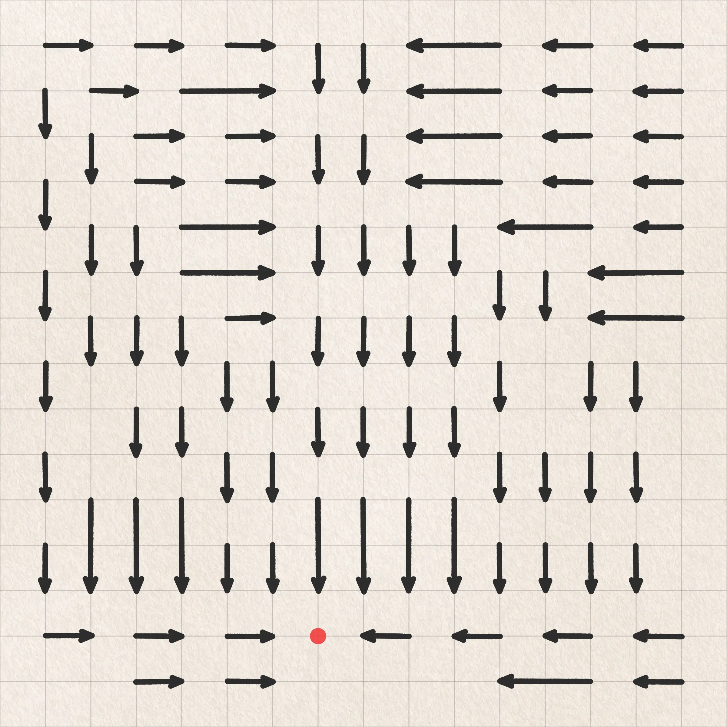 A simulation of me sketching 100 variations of the same idea. My focus and attention to detail wane with each successive drawing as boredom, frustration, and feelings of inevitability begin to sink in. By the end I find myself repeatedly asking: What's the point of it all?