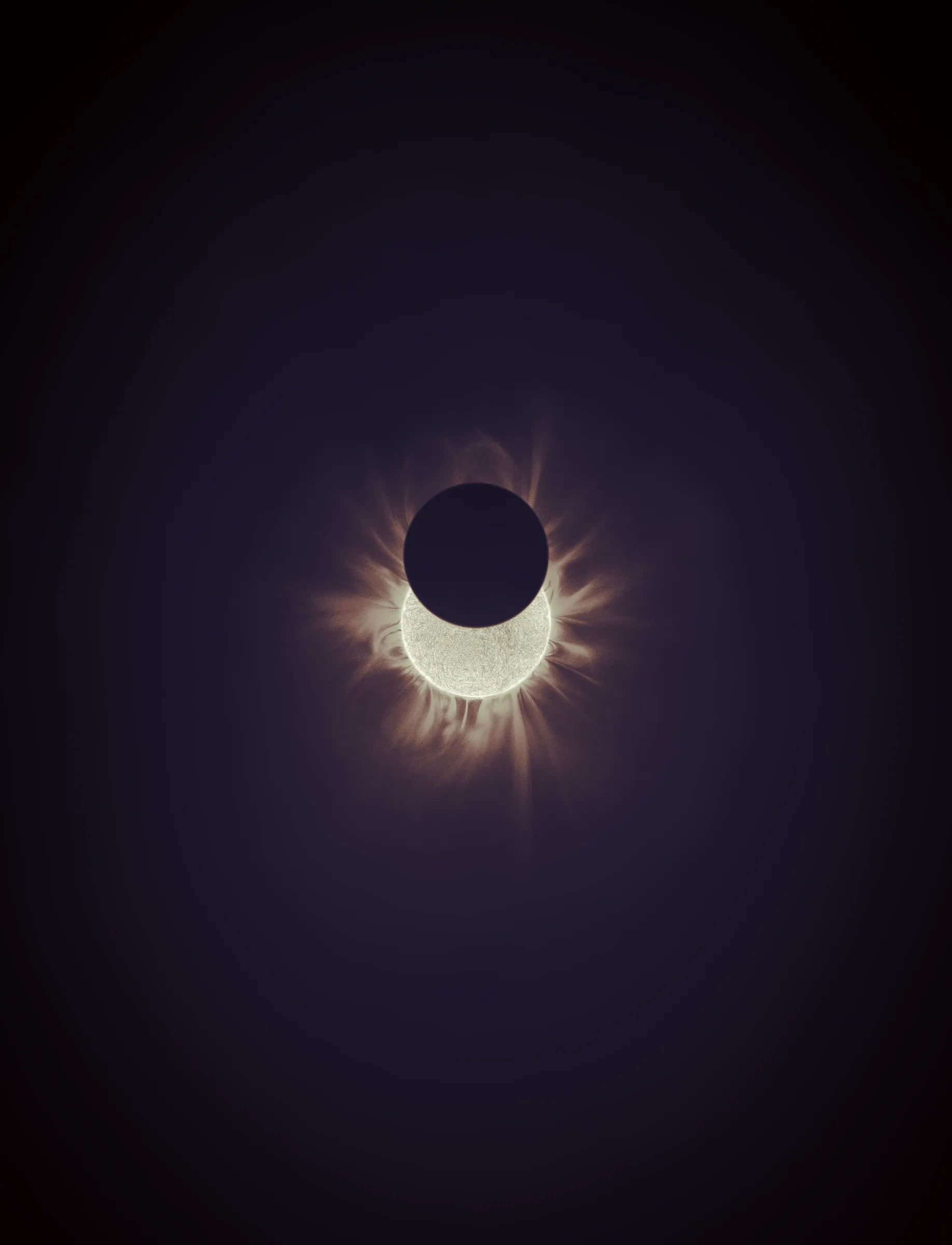 Solar Transits is a procedural exploration of the origins of astrophotography. Each image in this series depicts a randomly generated astronomical event but viewed through the lens of mid-to-late 19th century image capture techniques. The collection features a variety of rare alignments of stars, planets and moons, and are rendered in the spirit of the daguerreotype.

In June of 2012, I took a trip to Minneapolis to speak at the Eyeo Festival. Venus was going to transit while I was there. I was curious. I had not seen a transit before. At 5:09 pm on June 5th, a nearly imperceptible black circle began its march across the sun. Were it not a predicted mathematical certainty, it is doubtful anyone would have noticed. For six minutes, the light from the sun was 0.087% dimmer.

It is a significant thing to see an object silhouetted against the sun. We are so accustom to seeing our perfect circle of pure light that we can't help but to celebrate the occasions where something blocks the view. I still feel a little more excitement when a slight shadow shoots across the landscape on a cloudless day, the source being an extremely rare transit of a commercial jet liner.

Exponentially more rare is the planetary transit. When Venus hangs on the horizon, glowing against the night sky, it is all too easy to think it another star. Only when it is viewed in silhouette can its position in our universe be fully appreciated: orbitally locked like us, and forever drawing it's path around the sun. That tiny black circle effected me in a big way. The scale of the cosmos shifted into perspective. That doesn’t happen often. I was incredibly moved. It was an experience I will never forget. This project is an homage to that strange once-in-a-lifetime event.

As it turns out, I was very lucky to have seen it at all. In the time since my birth in 1972, a Venus transit has only happened twice. The 1st time was in 2004 but I lived in a part of the world where it was not visible. The 2nd time was in 2012. Unless I live to be 145 years old, there won’t be a 3rd time. There are a couple silver linings: the Great American solar eclipse is on April 8 2024, and Mercury will transit in 2032.

The first 10 sales will have the option to purchase their output in the form of a framed daguerreotype.
