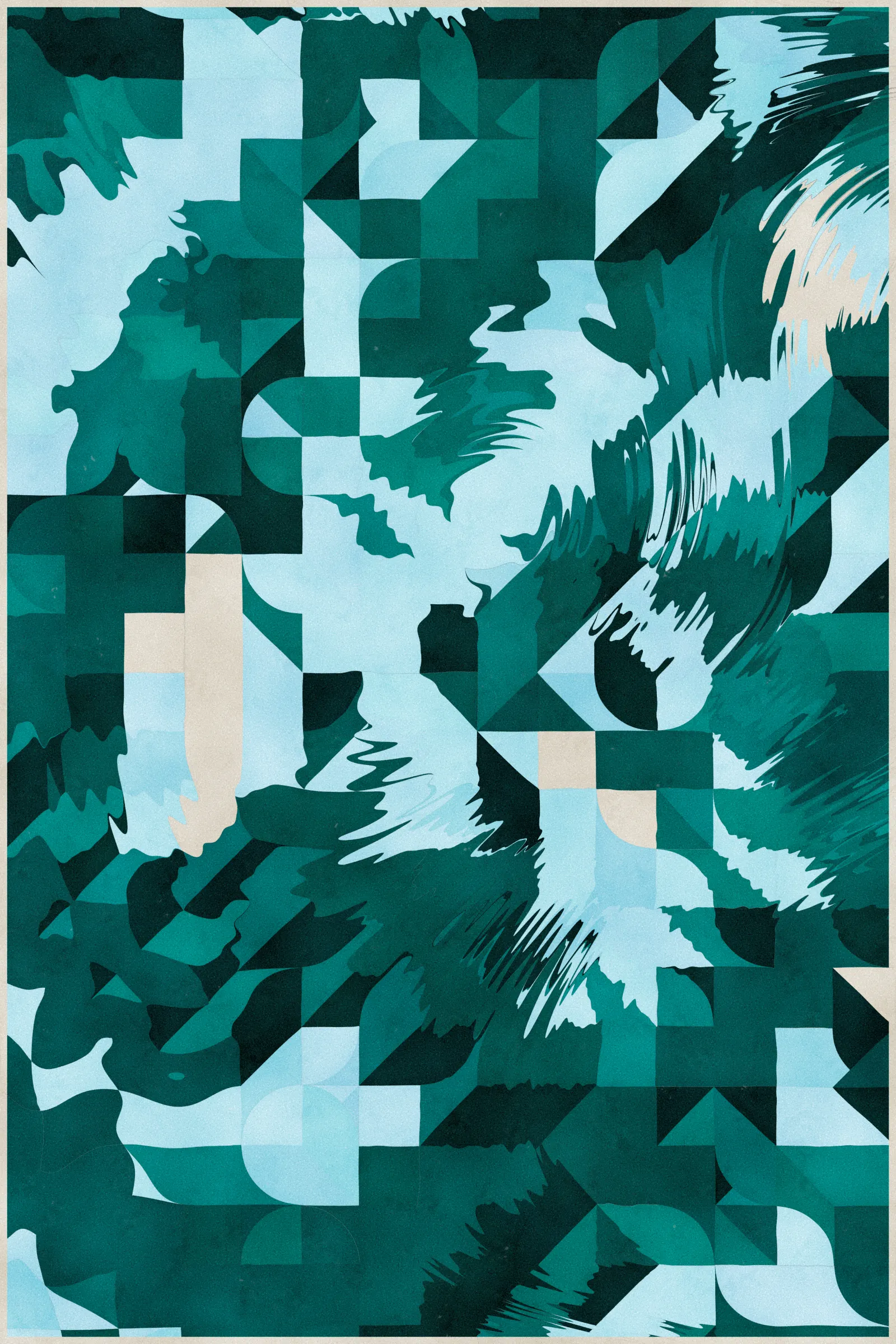 **Trichro-matic** meditates on perception.

As you explore the piece, your perception of the structure shifts. Elements change their relationships - what is out turns in; what is flat deepens. What stood adjacent now occludes.

The piece uses rhythmic color and form, displacement, and juxtaposition to create structures that invite interpretation and exploration. Some outputs challenge our depth perception conventions, while others manipulate explicit structural cues and emphasize intentional imperfections.

From this concept, the piece gets its name - Trichro-matic - denoting the ability to perceive using all three primary colors. The hyphenated "o-matic" denotes fictional machinery, hinting at the generative system supporting the piece. Both hand-selected and algorithmically-generated color palettes feature, with the latter aiming to elicit emotions akin to the former.

When you explore an output from different starting points, you understand the elements' relationships differently. In these changing interpretations, no answer is definitive. Each perspective, whether your first, your last, or someone else's, is valid.

Prints will be available for Trichro-matic owners. For more details, visit [this link](https://www.mountvitruvius.art).

Note: Renders might take longer on lower-end or mobile devices. This piece is my most technically complex release to date, relying on a custom GPU render process which can demand significant resources, even if outputs appear simple.

Finally, I dedicate this piece to my father, who suffered vision loss from a stroke in September 2023.