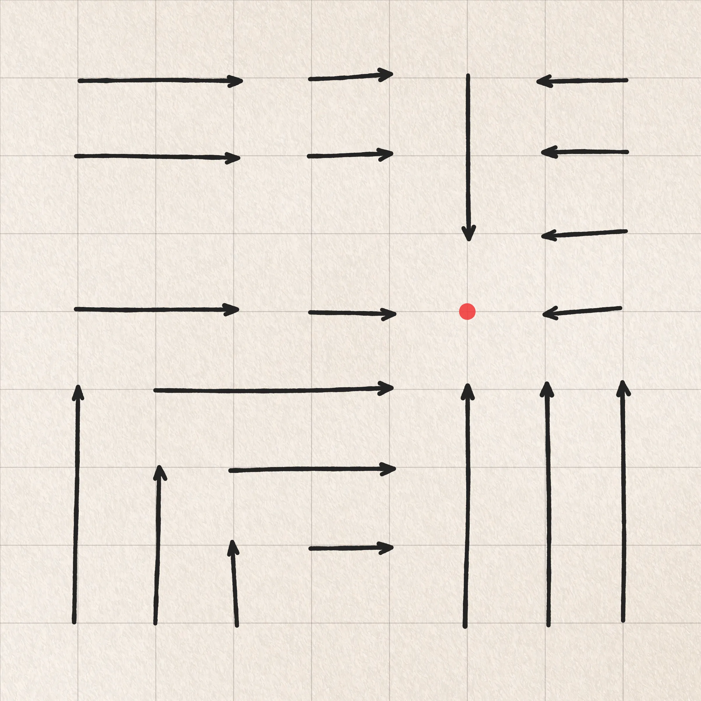 A simulation of me sketching 100 variations of the same idea. My focus and attention to detail wane with each successive drawing as boredom, frustration, and feelings of inevitability begin to sink in. By the end I find myself repeatedly asking: What's the point of it all?