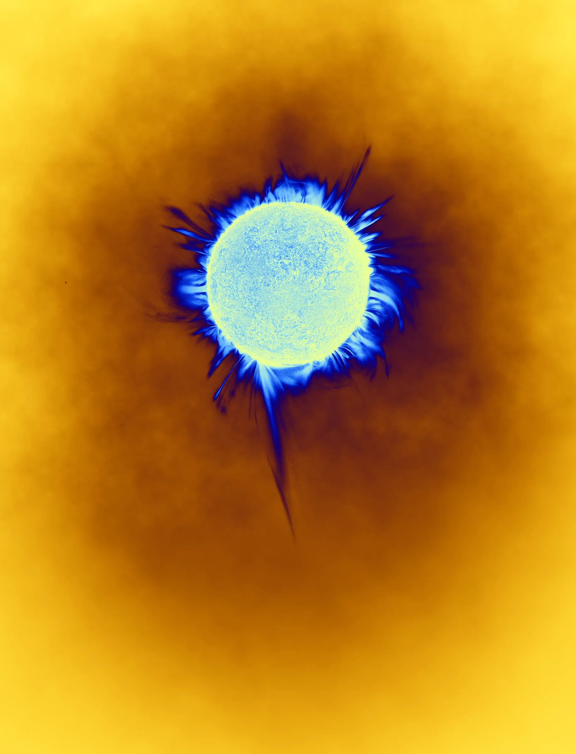 Solar Transits is a procedural exploration of the origins of astrophotography. Each image in this series depicts a randomly generated astronomical event but viewed through the lens of mid-to-late 19th century image capture techniques. The collection features a variety of rare alignments of stars, planets and moons, and are rendered in the spirit of the daguerreotype.

In June of 2012, I took a trip to Minneapolis to speak at the Eyeo Festival. Venus was going to transit while I was there. I was curious. I had not seen a transit before. At 5:09 pm on June 5th, a nearly imperceptible black circle began its march across the sun. Were it not a predicted mathematical certainty, it is doubtful anyone would have noticed. For six minutes, the light from the sun was 0.087% dimmer.

It is a significant thing to see an object silhouetted against the sun. We are so accustom to seeing our perfect circle of pure light that we can't help but to celebrate the occasions where something blocks the view. I still feel a little more excitement when a slight shadow shoots across the landscape on a cloudless day, the source being an extremely rare transit of a commercial jet liner.

Exponentially more rare is the planetary transit. When Venus hangs on the horizon, glowing against the night sky, it is all too easy to think it another star. Only when it is viewed in silhouette can its position in our universe be fully appreciated: orbitally locked like us, and forever drawing it's path around the sun. That tiny black circle effected me in a big way. The scale of the cosmos shifted into perspective. That doesn’t happen often. I was incredibly moved. It was an experience I will never forget. This project is an homage to that strange once-in-a-lifetime event.

As it turns out, I was very lucky to have seen it at all. In the time since my birth in 1972, a Venus transit has only happened twice. The 1st time was in 2004 but I lived in a part of the world where it was not visible. The 2nd time was in 2012. Unless I live to be 145 years old, there won’t be a 3rd time. There are a couple silver linings: the Great American solar eclipse is on April 8 2024, and Mercury will transit in 2032.

The first 10 sales will have the option to purchase their output in the form of a framed daguerreotype.