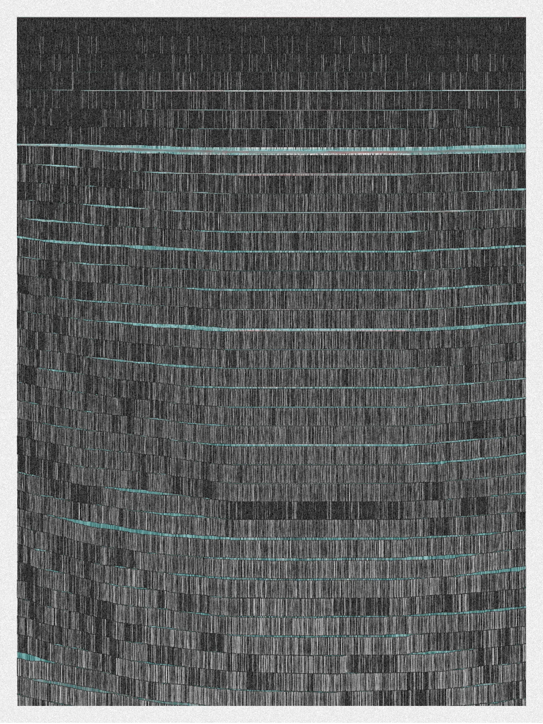 # Neural Sediments

## “Before objectivity, there was truth to nature; after the advent of objectivity came trained judgment”

Lorraine Daston, Peter Galison

Improving my decision-making process is how I would sum up my lifelong quest. Understanding yourself and the unlimited variables and actors surrounding us daily requires a radical yet utopian pursuit of objectivity.

A prerequisite to an objective observation is identifying and eliminating cognitive and observational biases.

My obsession with objectivity started as a sociology student; while studying epistemology of science and pondering the works of Emile Durkheim, Max Weber, and Karl Popper.

This quest never left me and has been a cornerstone of my artistic practice for 25 years.

“The map is not the territory” is a mainstream expression highlighting a potentially oversimplified version of reality. In this series called Neural Sediments, inspired by the works of Alberto Burri, František Kupka, and Swiss topography, I highlight the complexity of our brains and some of their biases.

Looking at one Neural Sediment will deliver you a first broad impression; however, looking at it for a longer time will yield a never-ending and much more nuanced and delicate observation. Like Alberto Burri’s Cracks series, some things not obvious to the eye become real over time. Each Neural Sediment opens itself to the viewer in a unique way. The more you look at it, the more you can decipher it. 

Like Swiss alpine glacier sediments, this material appears only after a certain amount of time and a decent amount of gravity. Burri used a special technique to envision time with cracked canvas; František Kupka, in his Katedrála painting, opens the fourth dimension by looking at the vertical lines of the glass window.

In the Neural Sediments series, I used both as an inspiration to push the viewer’s eye to search for more details and a deeper perspective.

Choosing color palettes for a long-form generative art collection is as demanding as solving technical algorithmic challenges. 

The color palettes I create result from a process I've built into my practice over time. Each palette comes from my own algorithmic selection trained on classical masterpieces.

After this first selection, each set of colors used in a Neural Sediment is re-arranged to be linked with endangered ecosystems such as dark blue waters, peach salmons, rare botanic species, or volcanos.

Like Josef Albers, who highlighted the instability and deceptiveness of colors, my color sets are here to reinforce the question of objectivity in the art world and life in general.

Looking at its overall structure, each Neural Sediment evokes a brutalist architecture. 

Prioritizing function over form, each Neural Sediment aims to be used as a tool to rediscover oneself, free from the cognitive constraints we put on ourselves and the world around us.

PS: From a technical point of view, Neural Sediments require some heavy calculations, considering the very large number of intersections to compute prior to rendering.

PPS: Pressing the letter “i” on your keyboard will generate a high resolution export for a large scale and print friendly format.