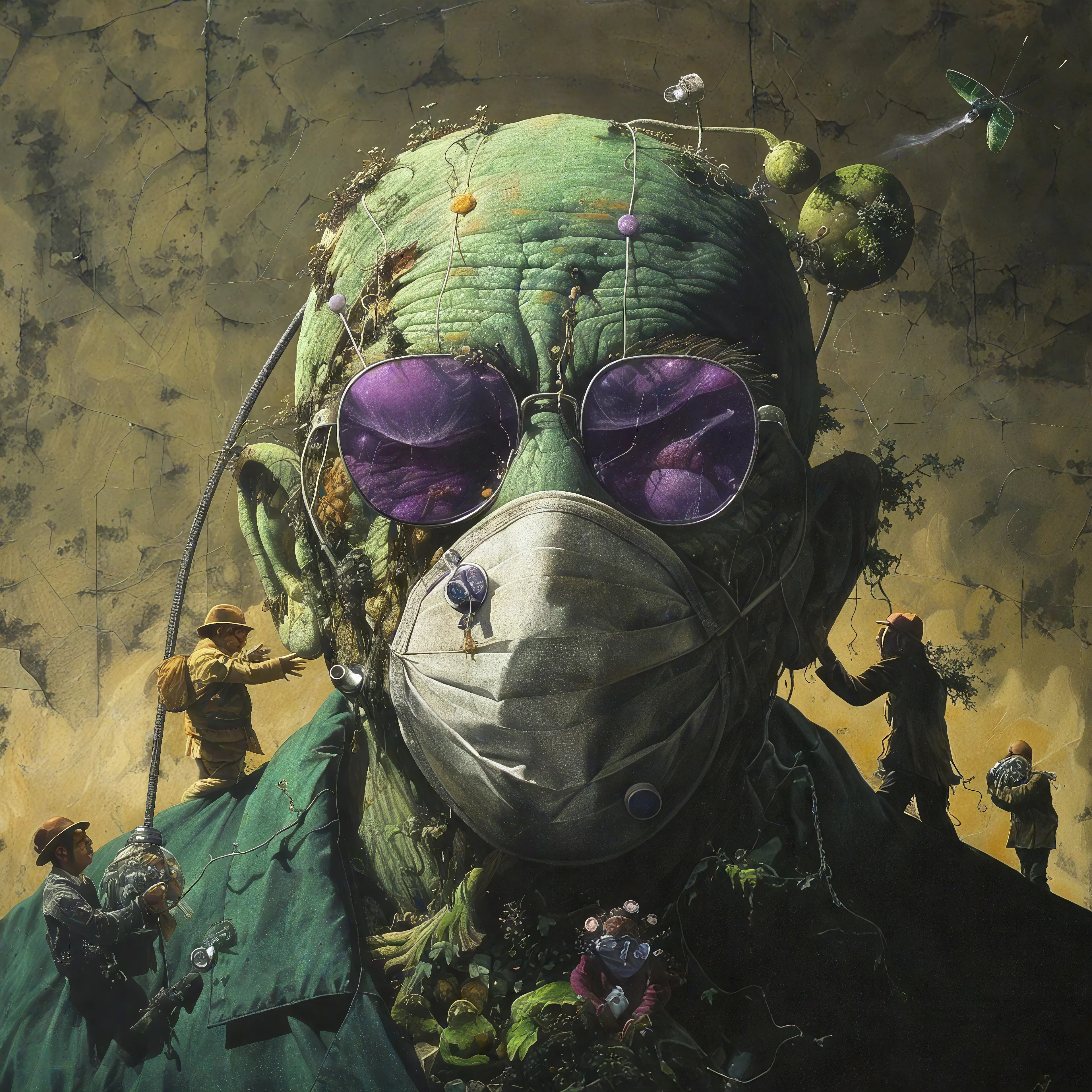 The MEDICIS is 365 artworks inspired by the Cozomo Medici Punk 3831
each work is an individual take that takes the punk and reinvisions it to a new art style and sometimes a completely unique narrative. This project is to commemorarte completing 1 year of GM posts from Nuclear Samurai to Cozomo Medici