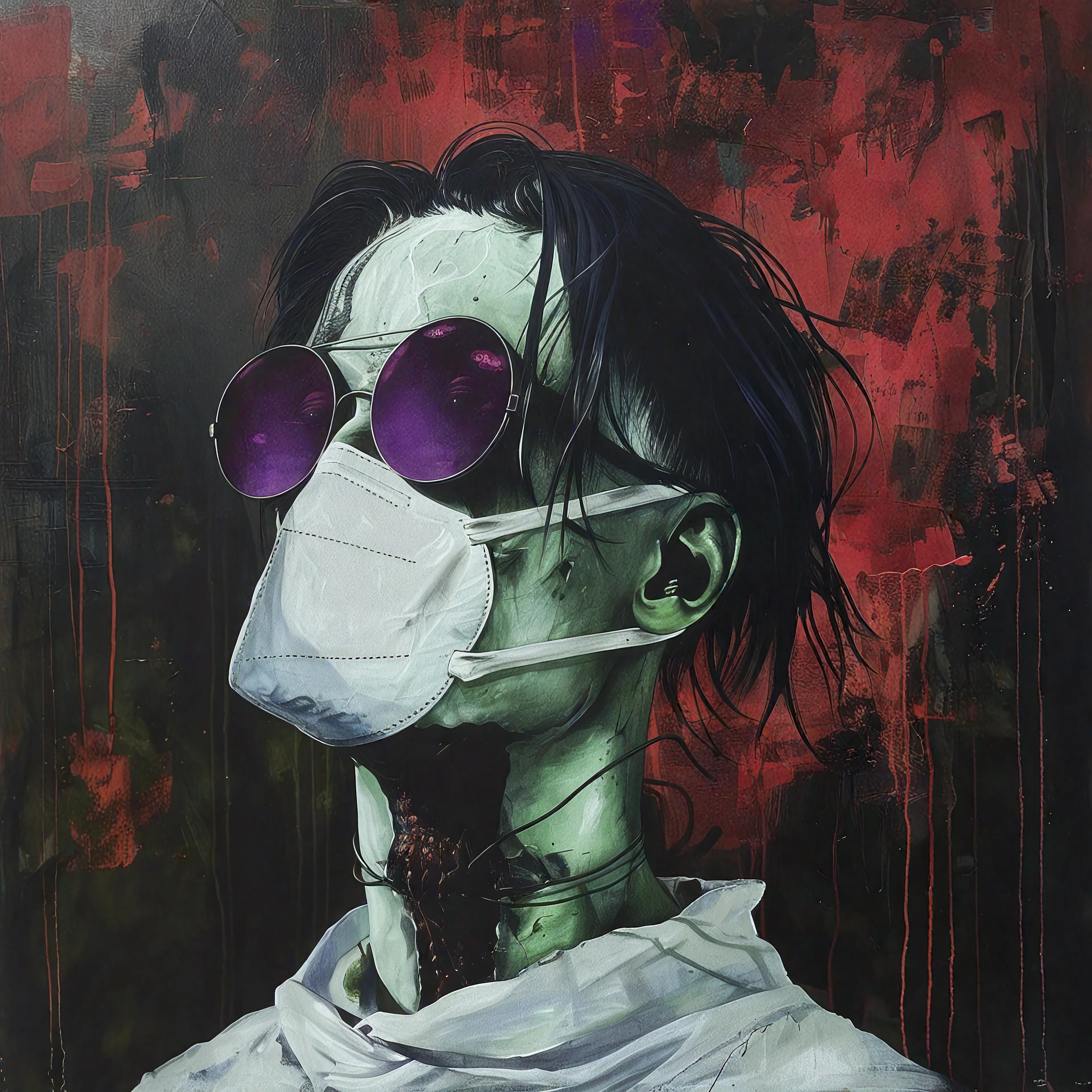 The MEDICIS is 365 artworks inspired by the Cozomo Medici Punk 3831
each work is an individual take that takes the punk and reinvisions it to a new art style and sometimes a completely unique narrative. This project is to commemorarte completing 1 year of GM posts from Nuclear Samurai to Cozomo Medici