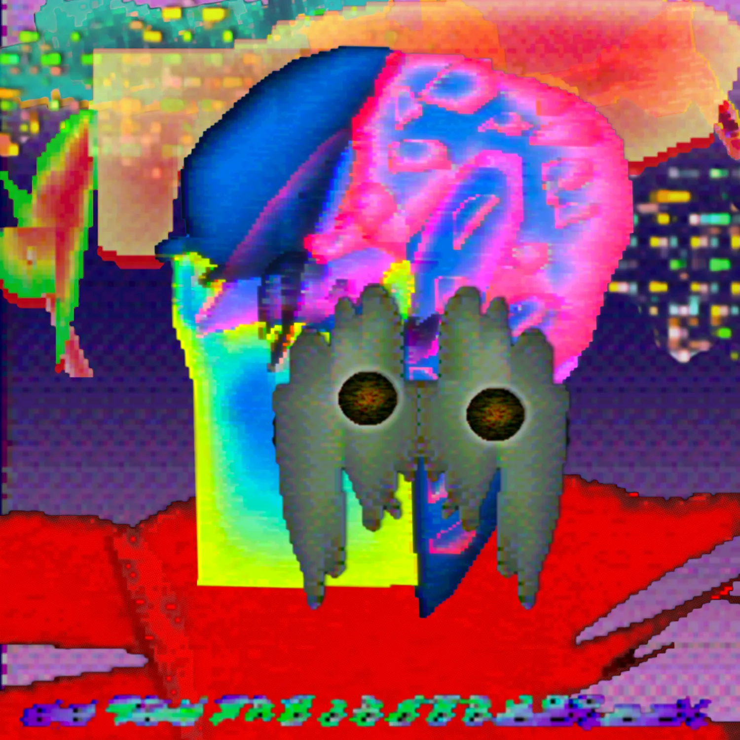 699 portraits from the year 2600 A.D. as retold by time traveler, kuujeb sharo. created from memory on an emulated amiga 1200 using digipaint v.III