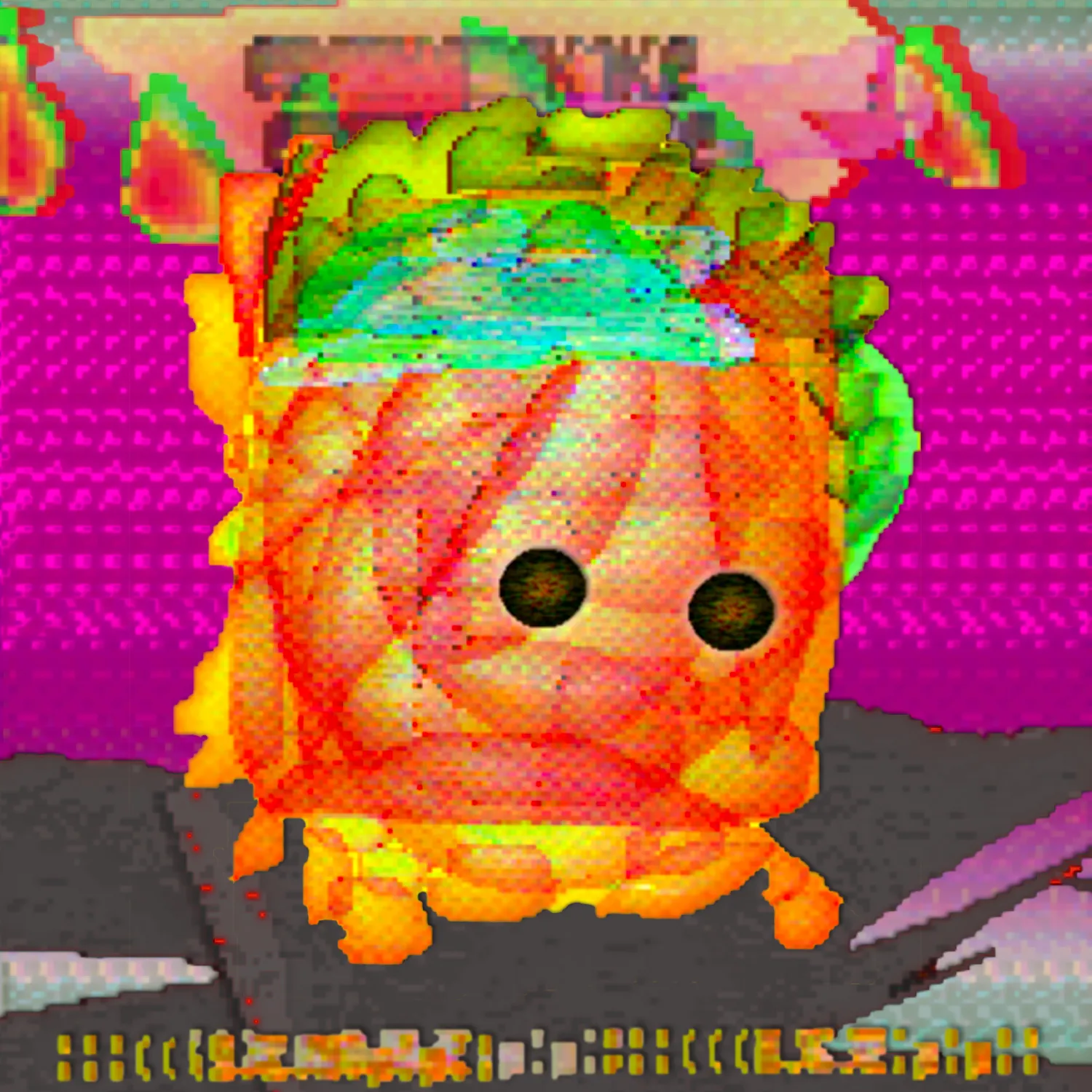 699 portraits from the year 2600 A.D. as retold by time traveler, kuujeb sharo. created from memory on an emulated amiga 1200 using digipaint v.III