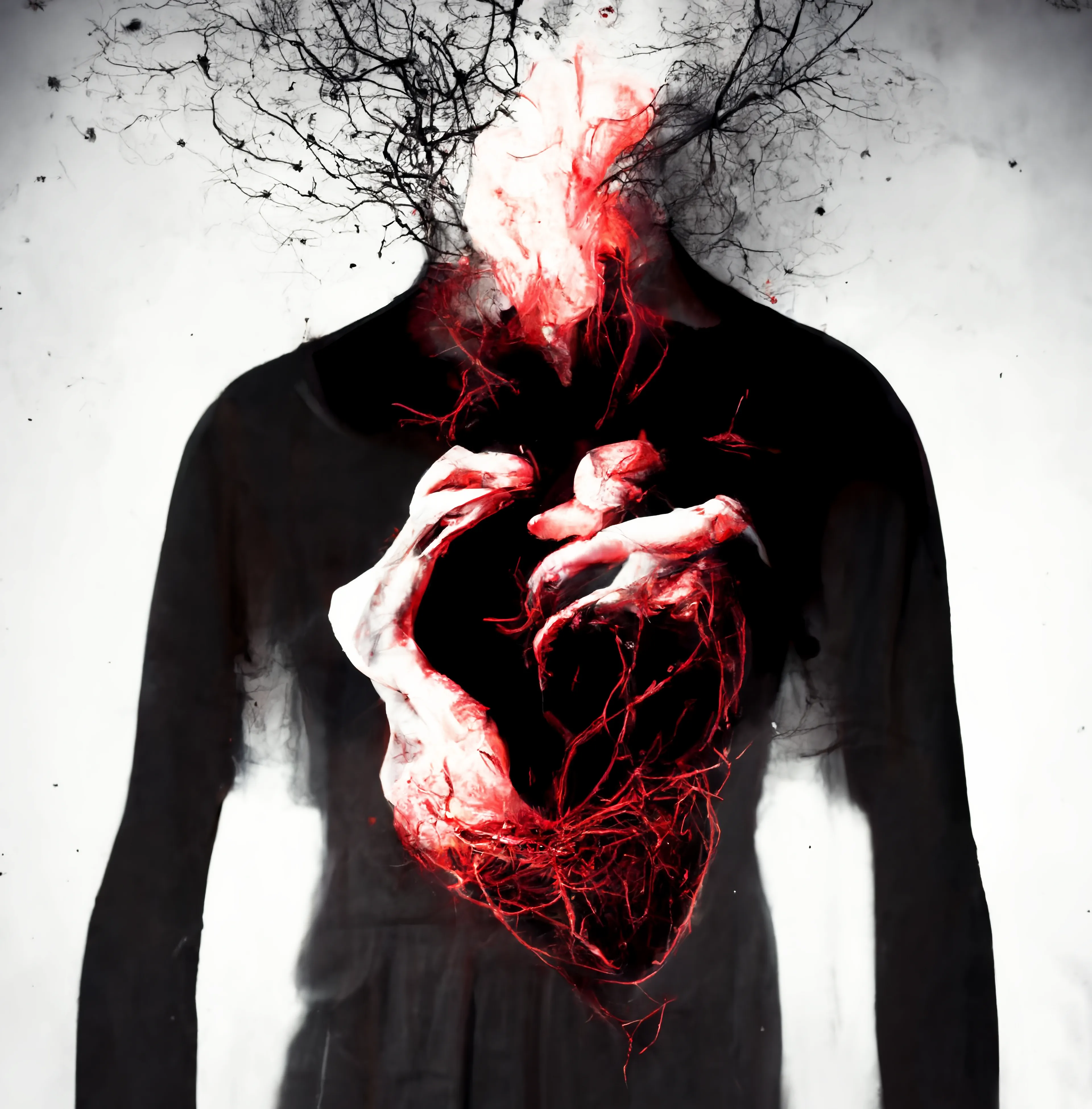 Digital painting generated with with Midjourney (Artificial Intelligence) and post produced in Photoshop by The Black Void - 2022

5691 × 5781 px

"Rage can give you the strength you need but it doesn't let it guide your life"

The first owner will receive an exclusive white noise track + the original piece without retouching