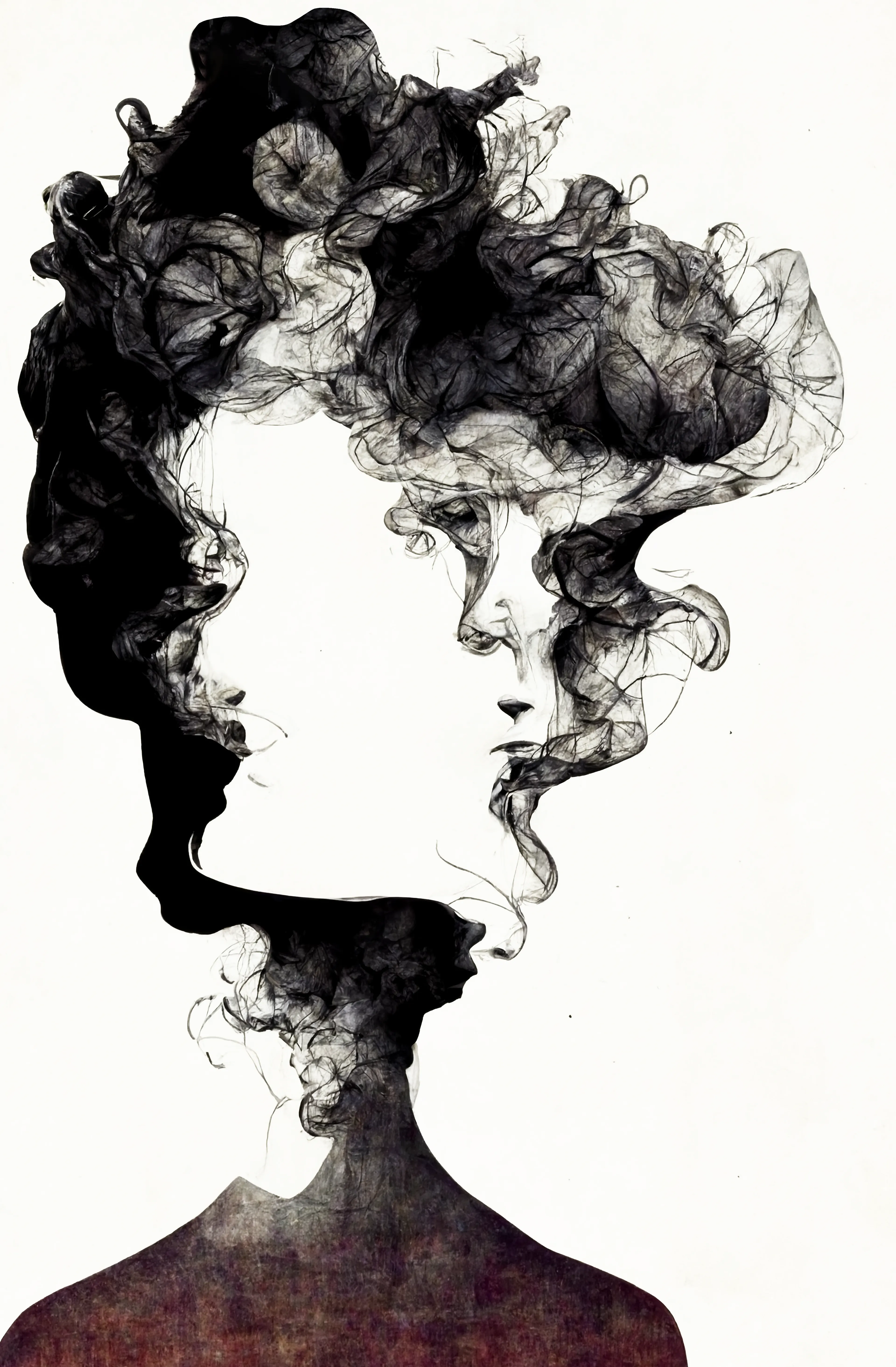 Digital painting generated with Midjourney (Artificial Intelligence) and post produced in Photoshop by The Black Void - 2023

4267 × 6510 px

“Don't get too deep, it leads to over thinking, and over thinking leads to problems that doesn't even exist in the first place.” - Jayson Engay

The first owner will receive an exclusive white noise track + the original piece without retouching