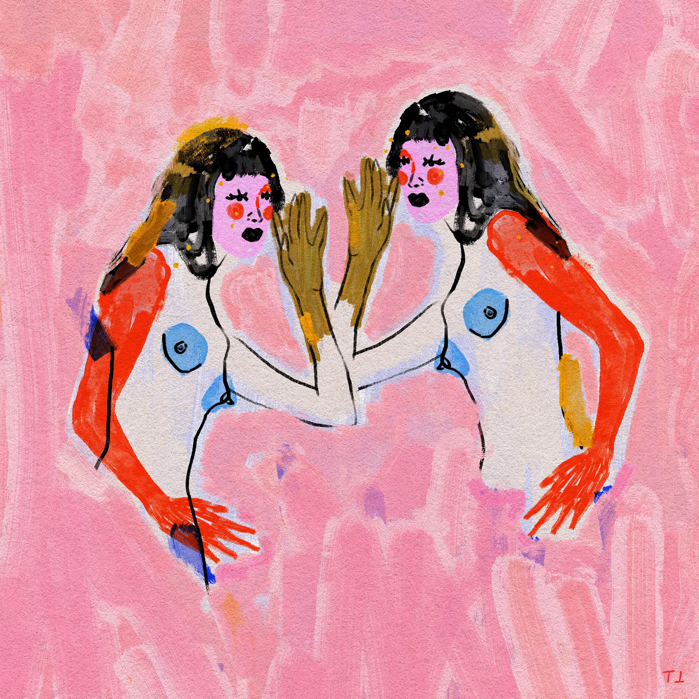 we used to talk face to face  
2350px x 2350px  
digital paint studies by tiffatronn, 2023