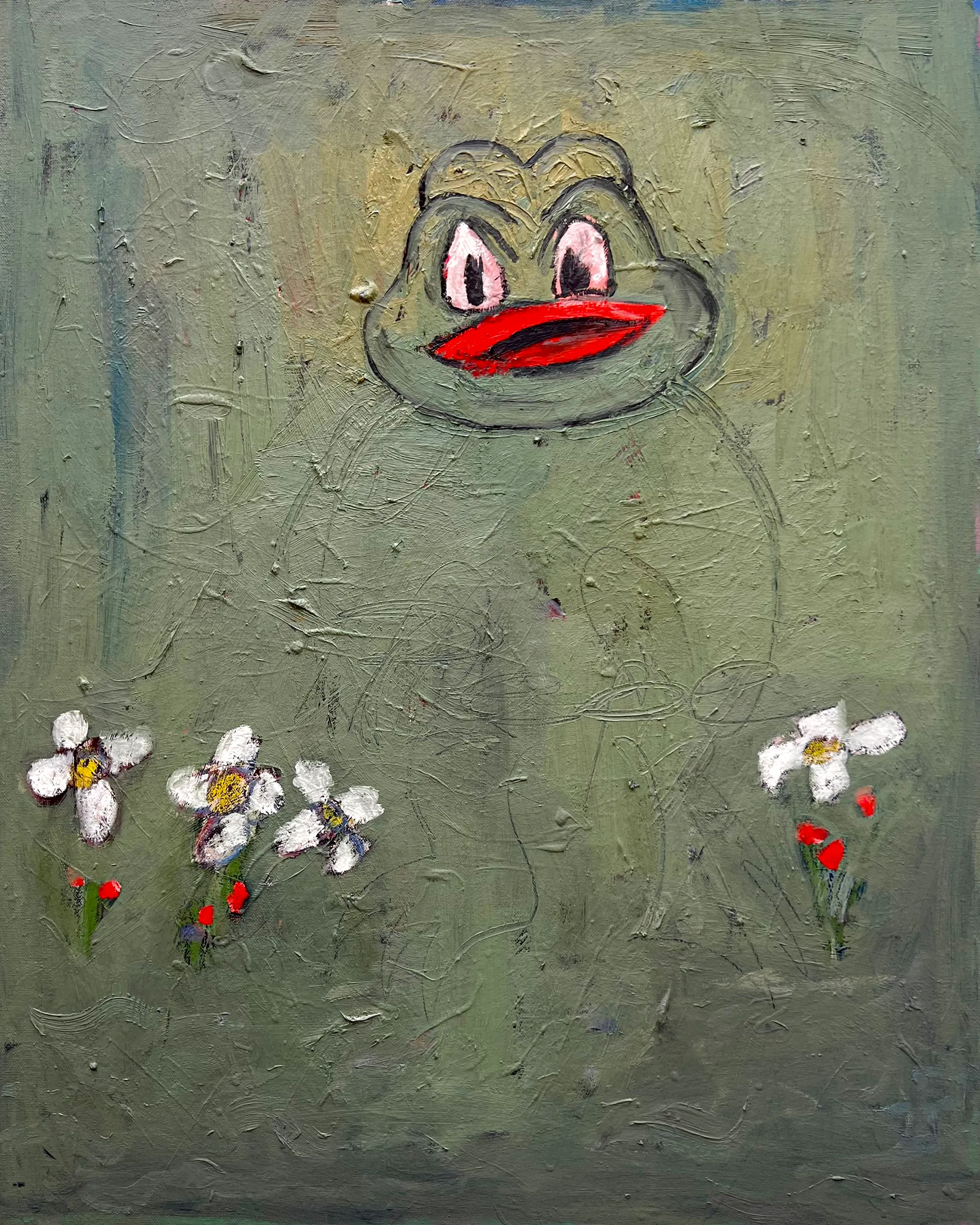 it's that time of the month.

oil on canvas  
token comes with the physical 
16x20 inches 
2023