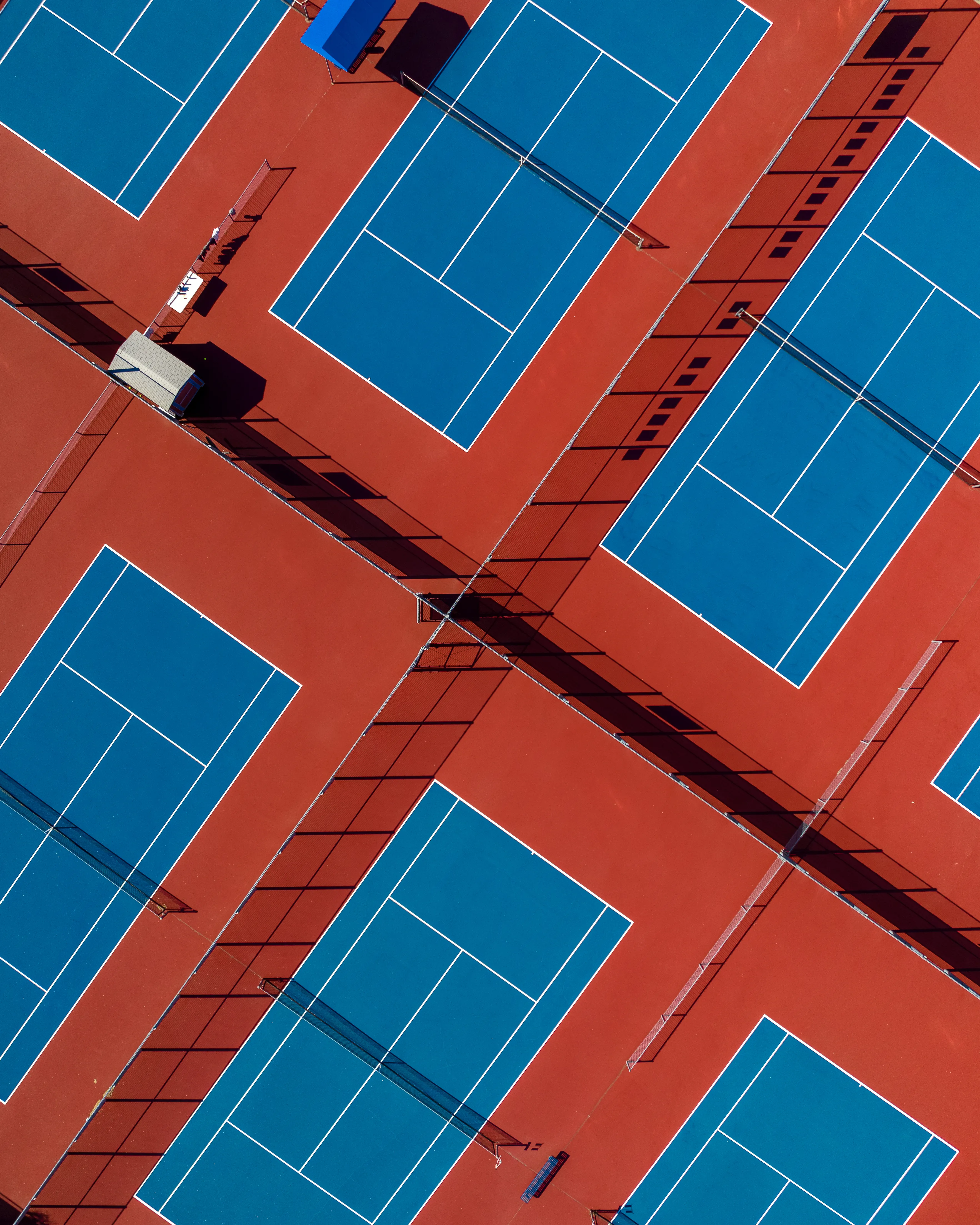 The Art of Tennis is a study and appreciation of the colors and geometry of Tennis Courts when viewed from above.