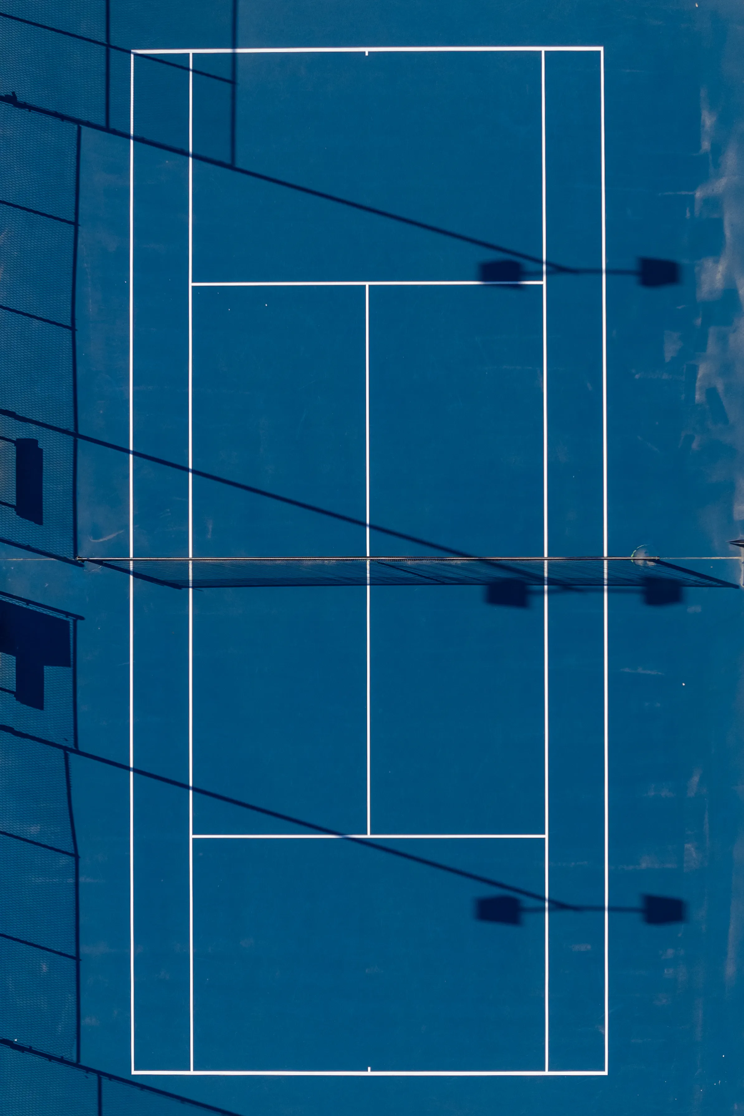 The Art of Tennis is a study and appreciation of the colors and geometry of Tennis Courts when viewed from above.