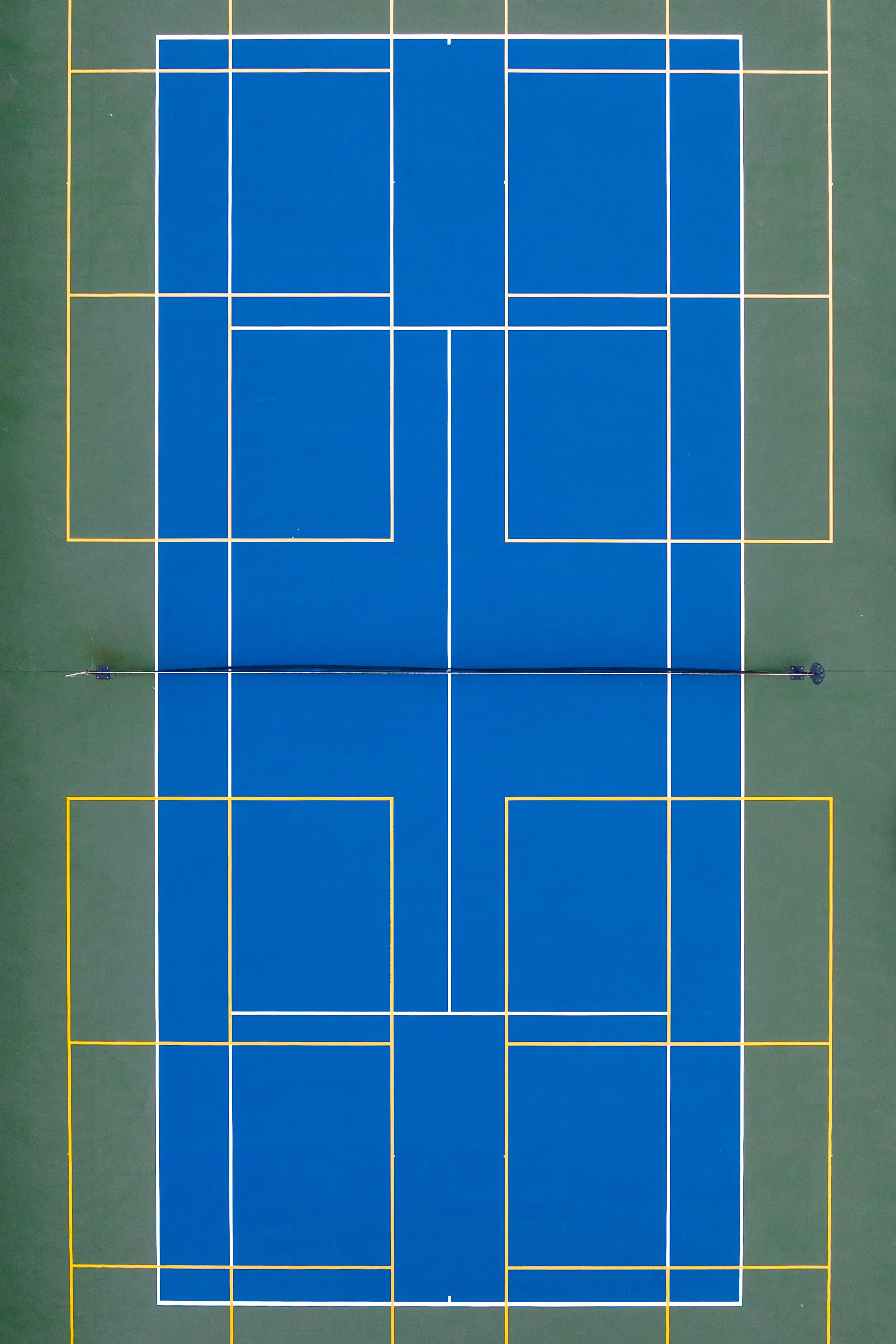 The Art of Tennis is a study and appreciation of the colors and geometry of Tennis Courts when viewed from above.