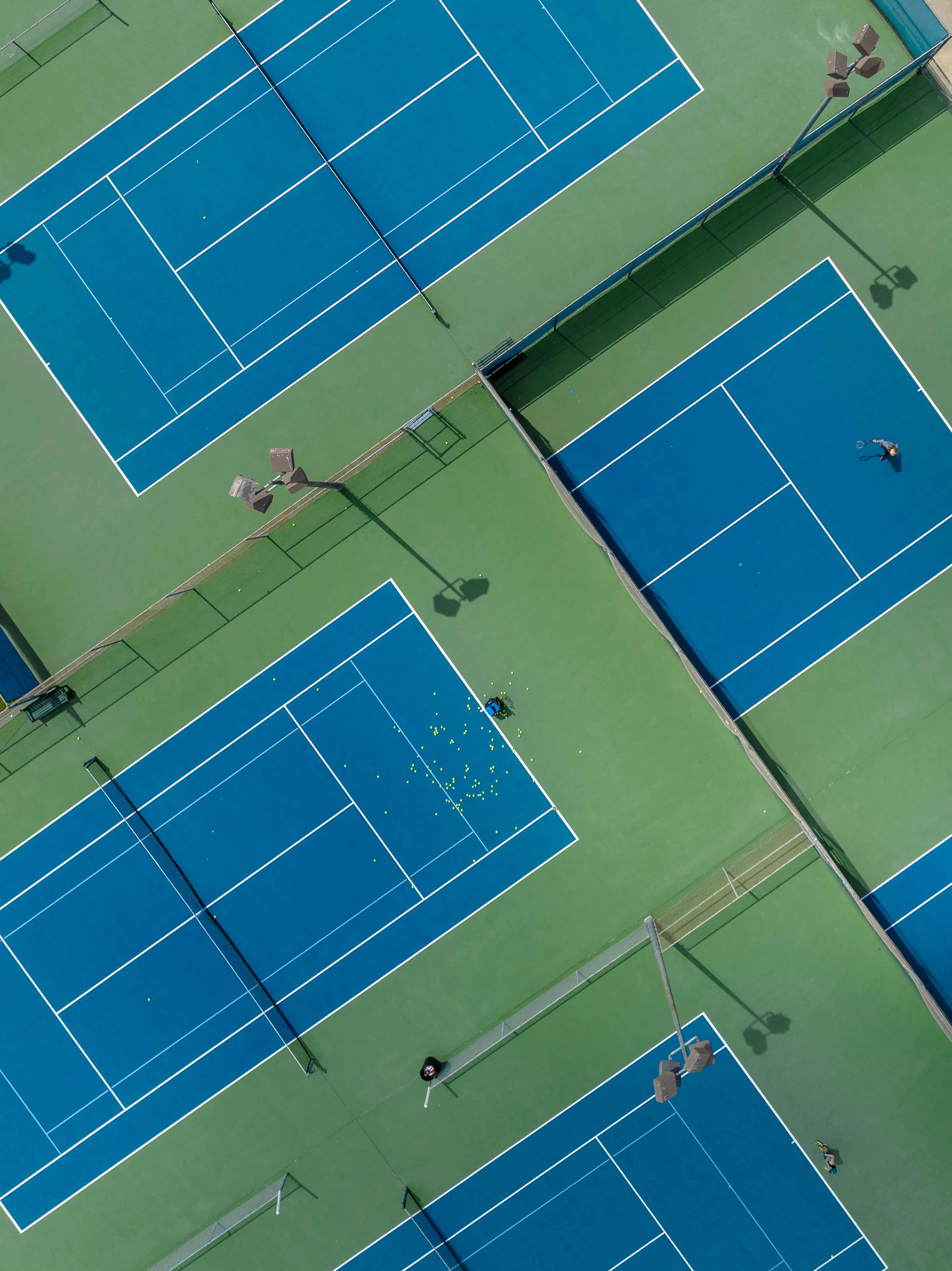 The Art of Tennis is a study and appreciation of the colors and geometry of Tennis Courts when viewed from above.