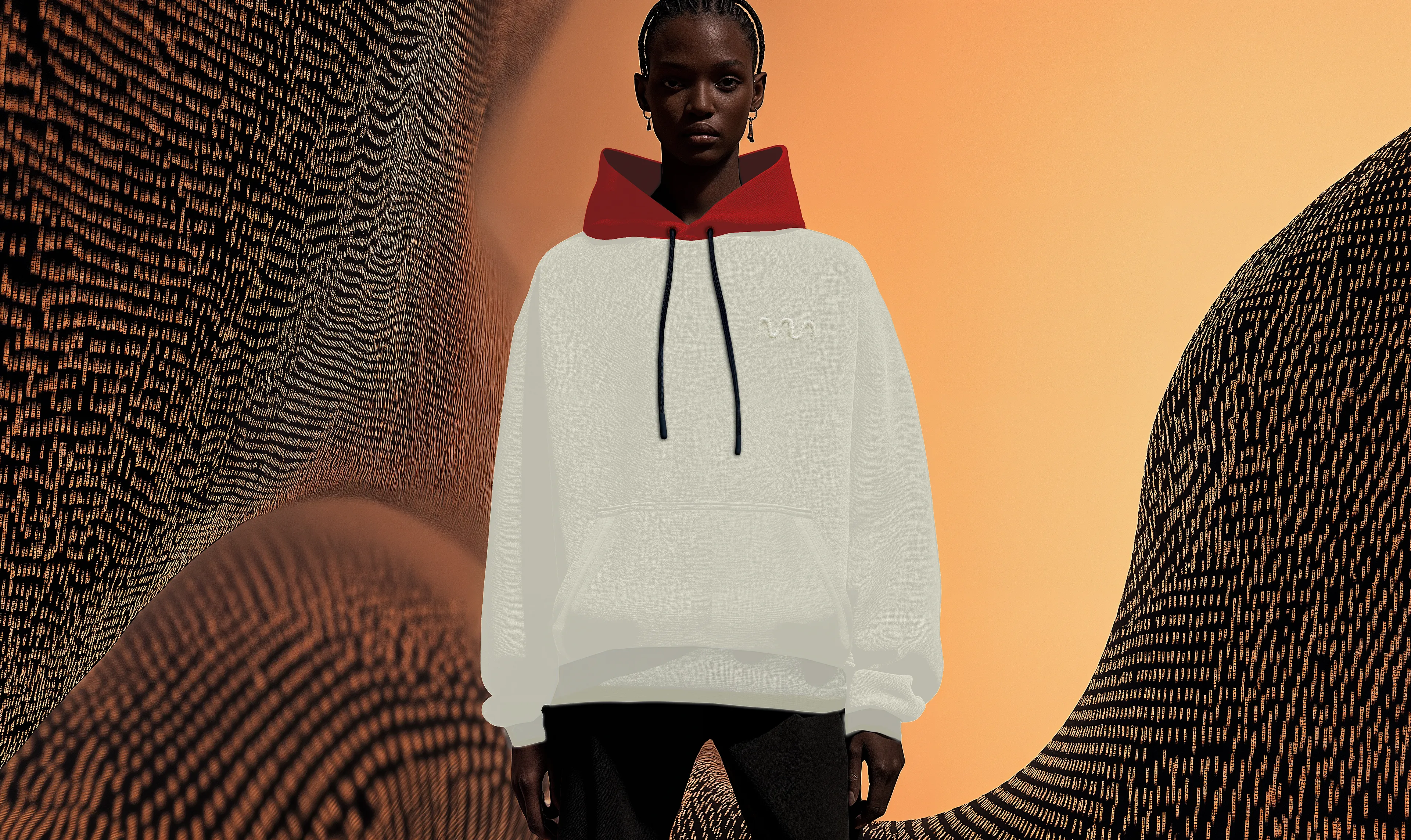 322 NFTs, each a ticket for a physical 1/1/x algorithmically generated hoodie created in collaboration with Seedphrase and inspired by his seven-trait CryptoPunk.