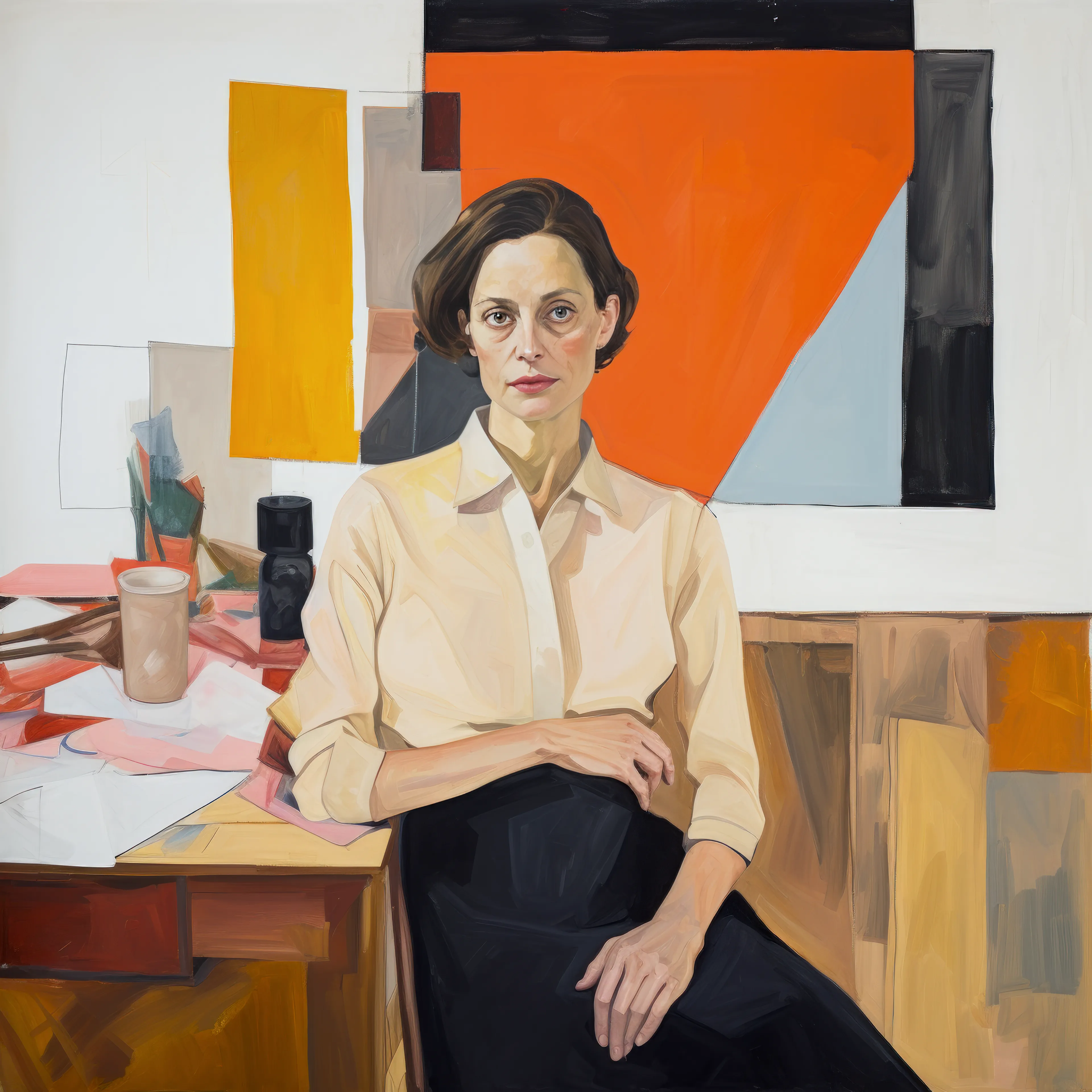 "Artists as Muse" is a reflection on the interplay between creation and creator, reality and imagination, and an exploration of the role of women in art history. In this series, I employ AI as a creative collaborator to “paint” vivid self-portraits of imagined female artists from different eras, at different points in their careers, each with their own unique artistic style.

Rather being the subject of the male gaze, these women artists are their own muse. These portraits are a gateway into alternate art histories, a contemplation of the multifaceted nature of self, and an exploration of the standards of beauty and femininity embedded within capitalist paradigms. 

Art history is not a monolithic entity, but a tapestry woven from countless threads. This series seeks to expand our understanding of this tapestry by inviting us to envision what could have been.