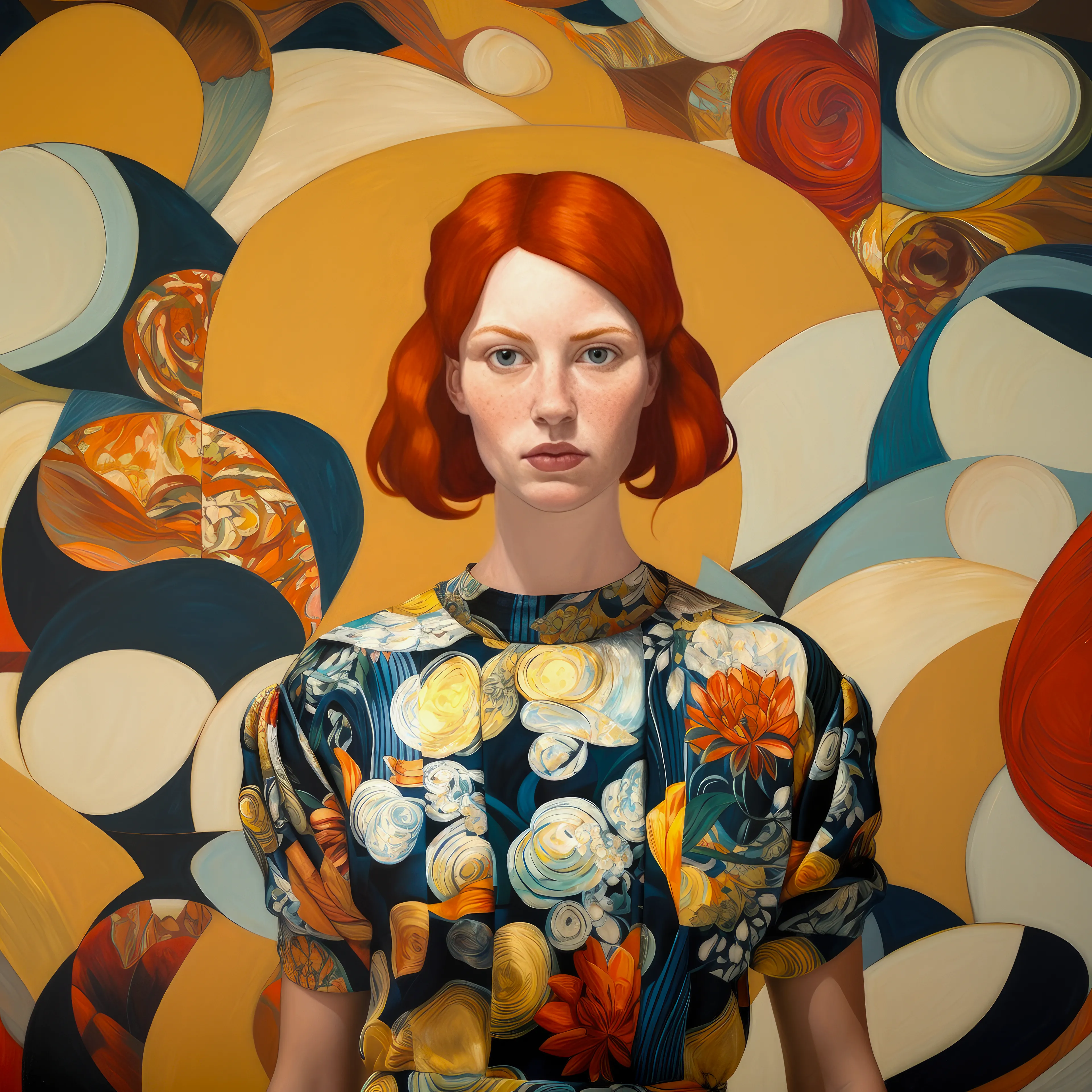 "Artists as Muse" is a reflection on the interplay between creation and creator, reality and imagination, and an exploration of the role of women in art history. In this series, I employ AI as a creative collaborator to “paint” vivid self-portraits of imagined female artists from different eras, at different points in their careers, each with their own unique artistic style.

Rather being the subject of the male gaze, these women artists are their own muse. These portraits are a gateway into alternate art histories, a contemplation of the multifaceted nature of self, and an exploration of the standards of beauty and femininity embedded within capitalist paradigms. 

Art history is not a monolithic entity, but a tapestry woven from countless threads. This series seeks to expand our understanding of this tapestry by inviting us to envision what could have been.