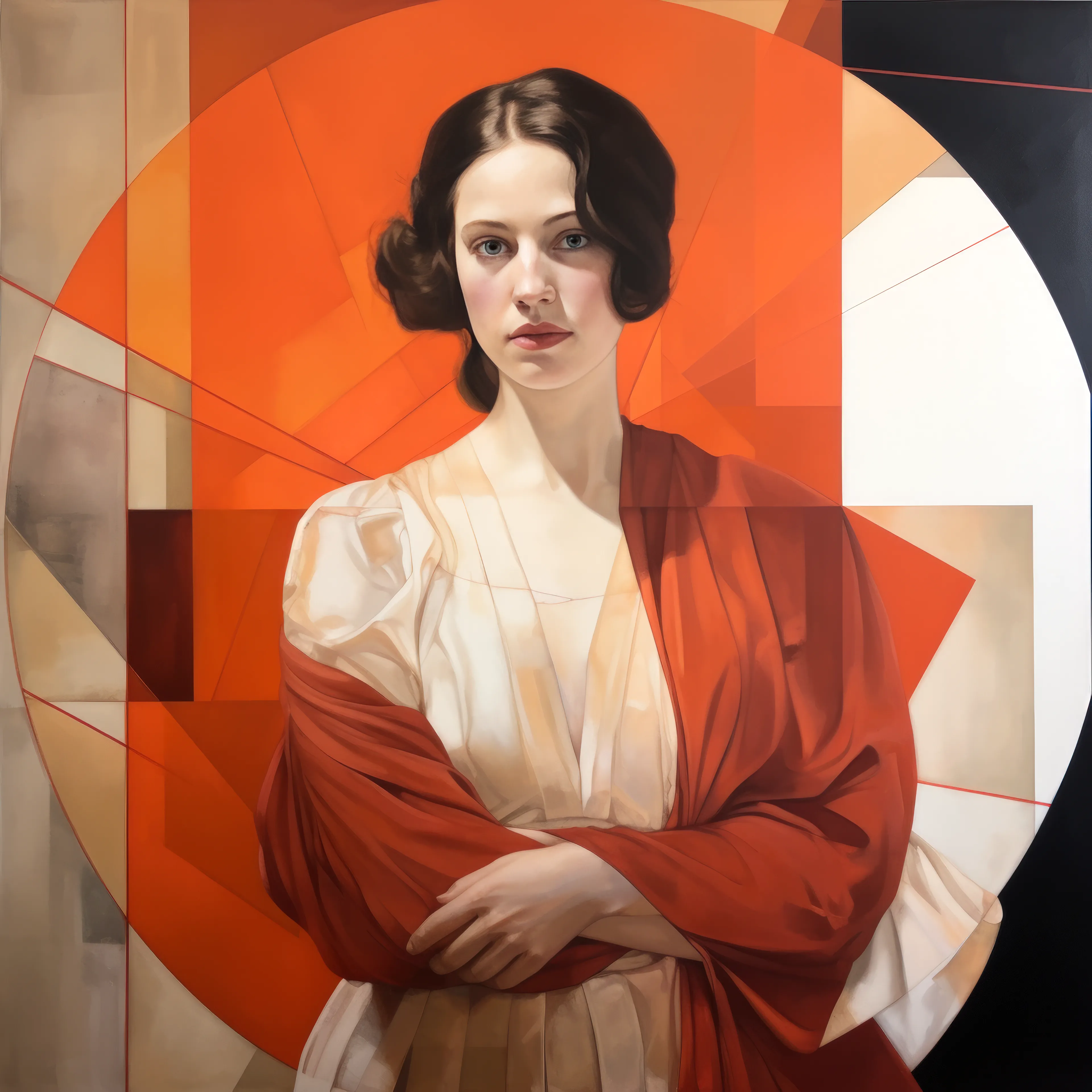 "Artists as Muse" is a reflection on the interplay between creation and creator, reality and imagination, and an exploration of the role of women in art history. In this series, I employ AI as a creative collaborator to “paint” vivid self-portraits of imagined female artists from different eras, at different points in their careers, each with their own unique artistic style.

Rather being the subject of the male gaze, these women artists are their own muse. These portraits are a gateway into alternate art histories, a contemplation of the multifaceted nature of self, and an exploration of the standards of beauty and femininity embedded within capitalist paradigms. 

Art history is not a monolithic entity, but a tapestry woven from countless threads. This series seeks to expand our understanding of this tapestry by inviting us to envision what could have been.