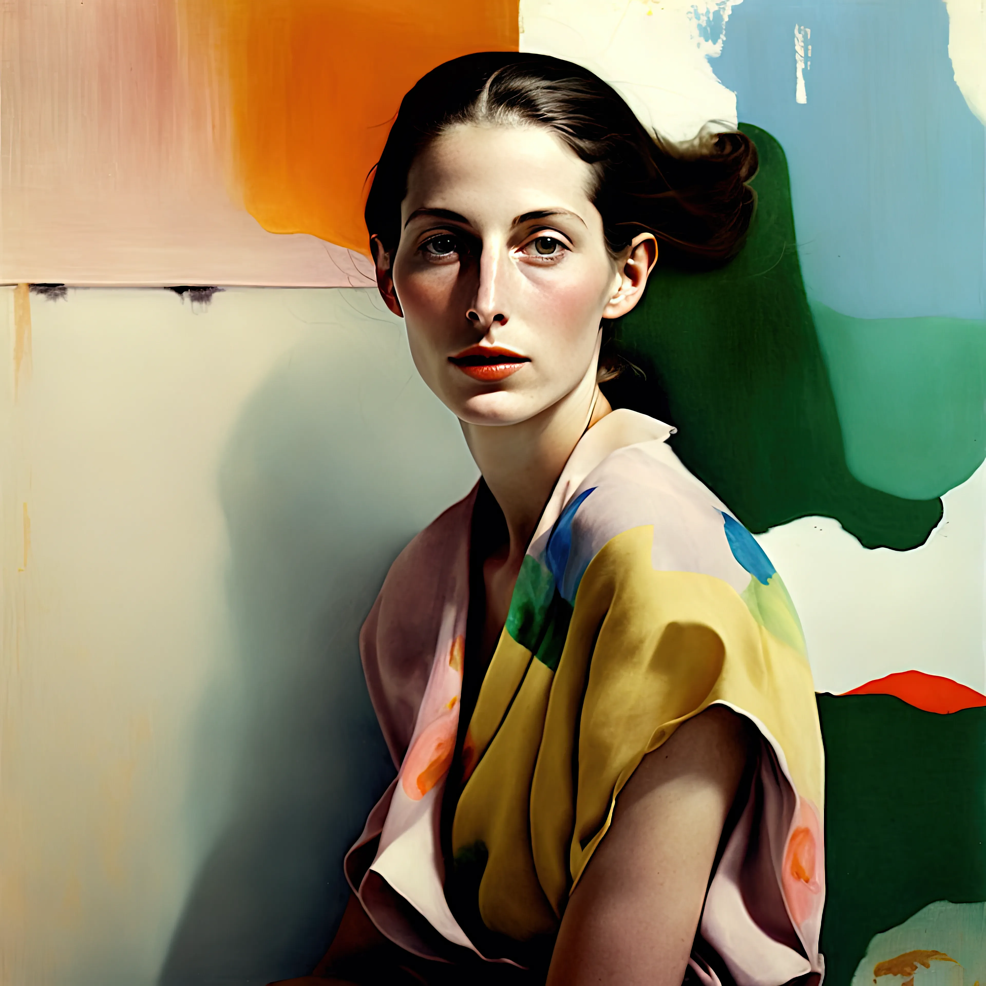 "Artists as Muse" is a reflection on the interplay between creation and creator, reality and imagination, and an exploration of the role of women in art history. In this series, I employ AI as a creative collaborator to “paint” vivid self-portraits of imagined female artists from different eras, at different points in their careers, each with their own unique artistic style.

Rather being the subject of the male gaze, these women artists are their own muse. These portraits are a gateway into alternate art histories, a contemplation of the multifaceted nature of self, and an exploration of the standards of beauty and femininity embedded within capitalist paradigms. 

Art history is not a monolithic entity, but a tapestry woven from countless threads. This series seeks to expand our understanding of this tapestry by inviting us to envision what could have been.