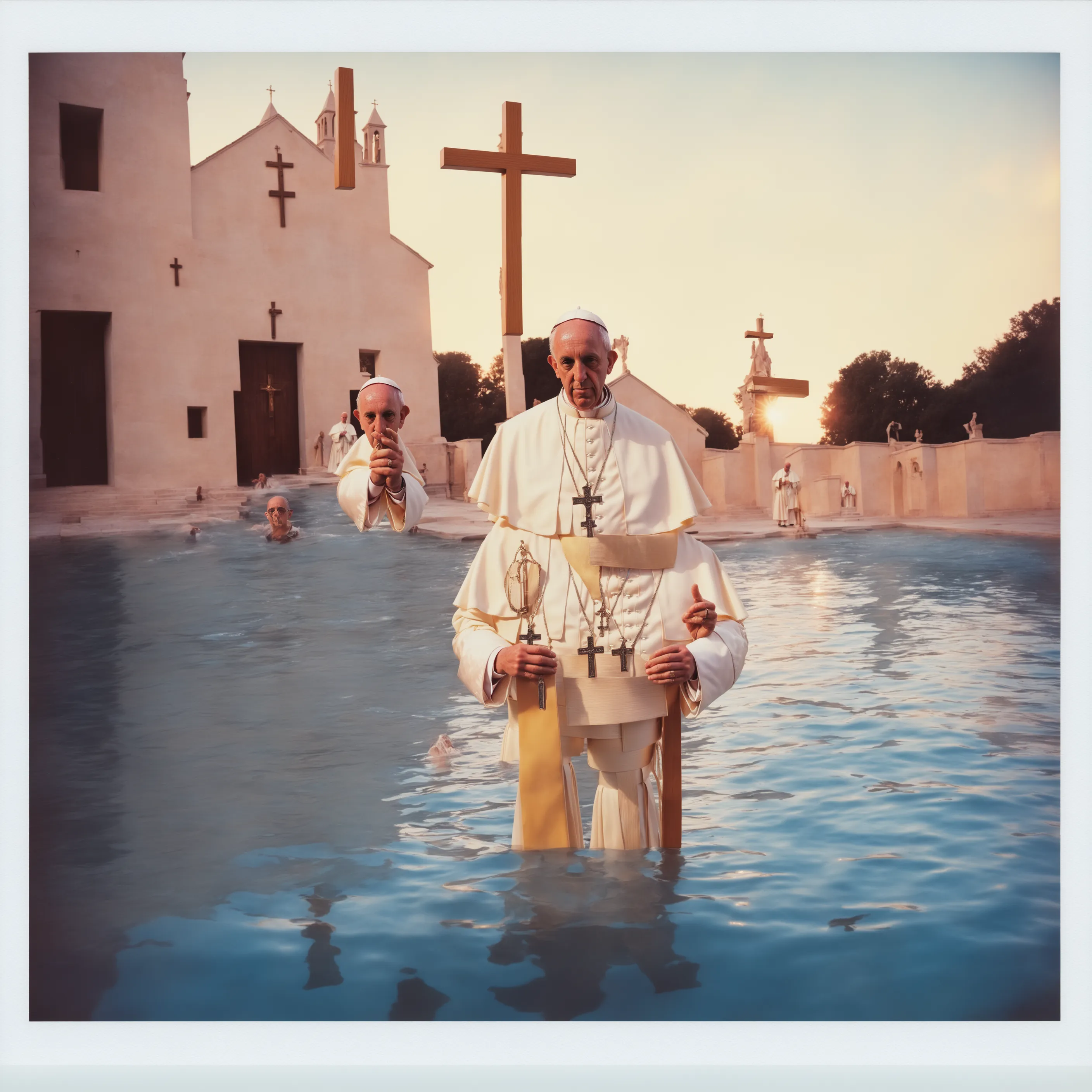 Fractured. Replicated. Disjointed. Replaced. Lost. Broken.

The Crisis represents a new approach in the evolution of spiritual iconography in art history, showcasing the unique perspective that AI brings to the art form. Mirroring the fractured ethos of the postmodern era, it redefines religious imagery to reflect the disjointed reality and the broken spirituality in today’s society.