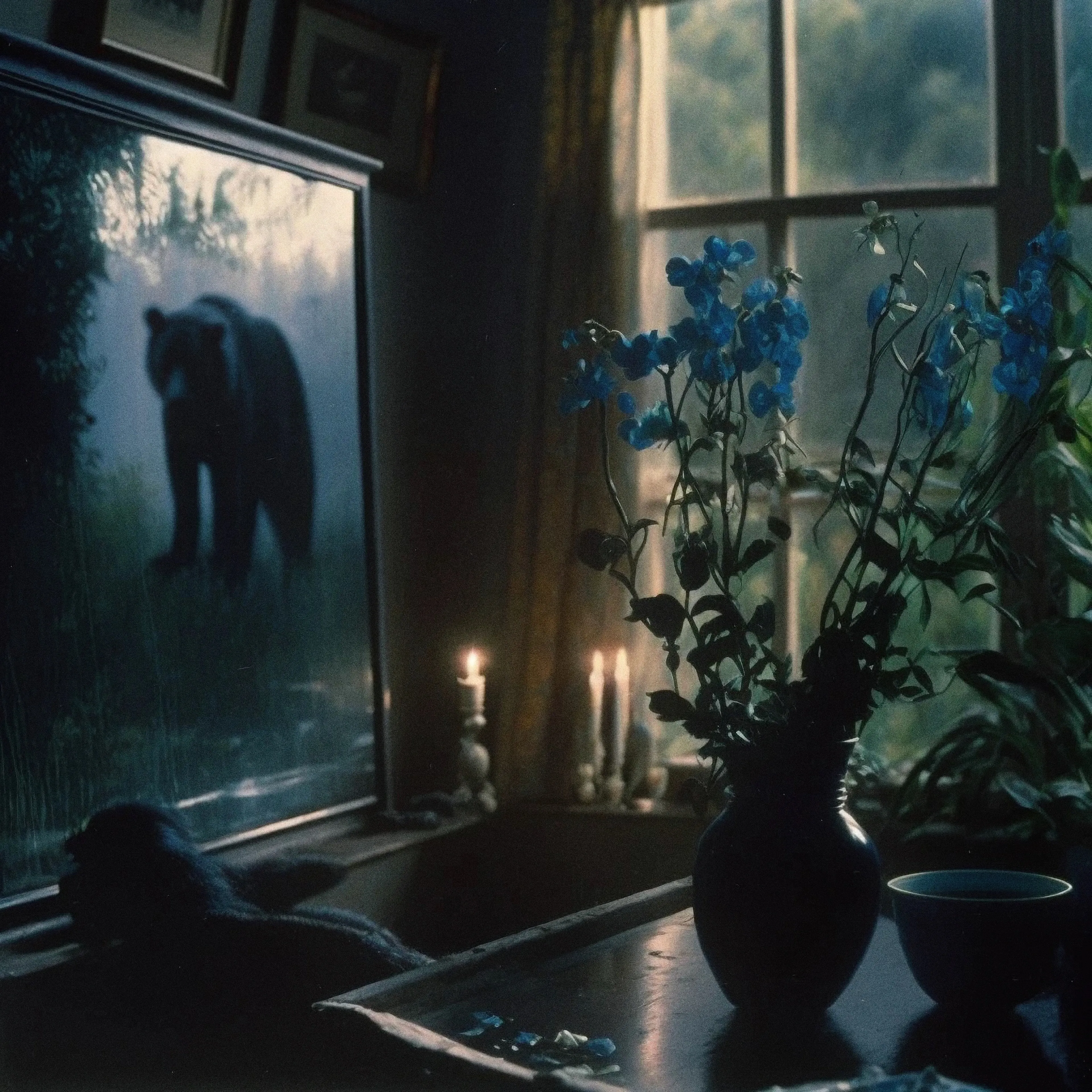 The candles had already been lit, but there was no darkness yet.