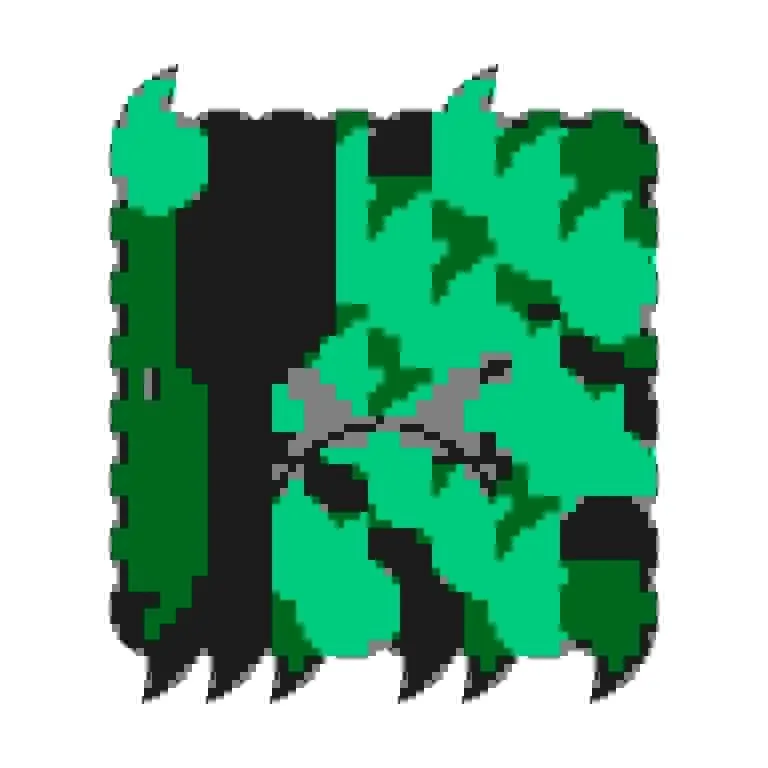 Kudzu is contagious, let the vine grow...

This is the token number 103 but it has ID 6753038 (0x670b0e) with rawr eyes (0xb) and big-sad mouth (0xe).