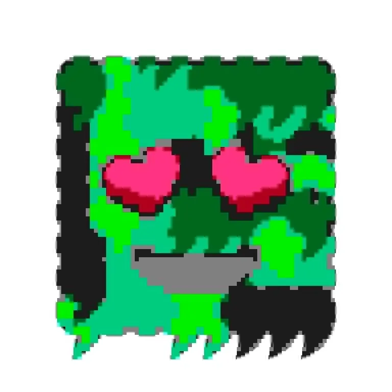 Kudzu is contagious, let the vine grow...

This is the token number 1024 but it has ID 67115033 (0x4001819) with heart eyes (0x18) and open-smile mouth (0x19).