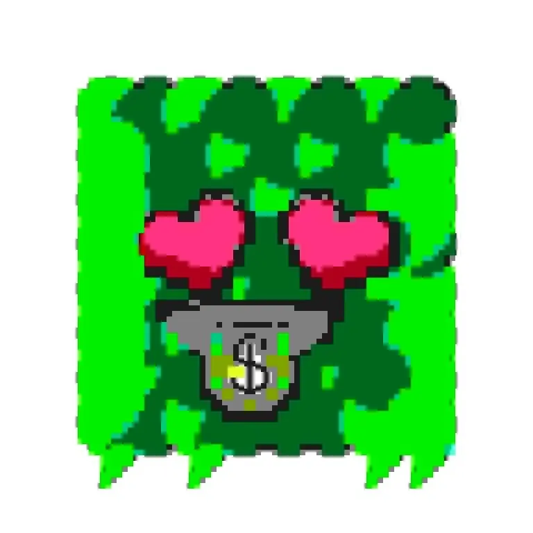 Kudzu is contagious, let the vine grow...

This is the token number 19 but it has ID 1251349 (0x131815) with heart eyes (0x18) and money-mouth mouth (0x15).