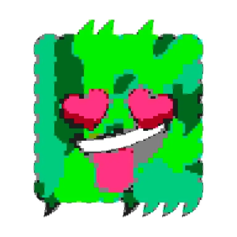 Kudzu is contagious, let the vine grow...

This is the token number 1249 but it has ID 81860617 (0x4e11809) with heart eyes (0x18) and party mouth (0x9).